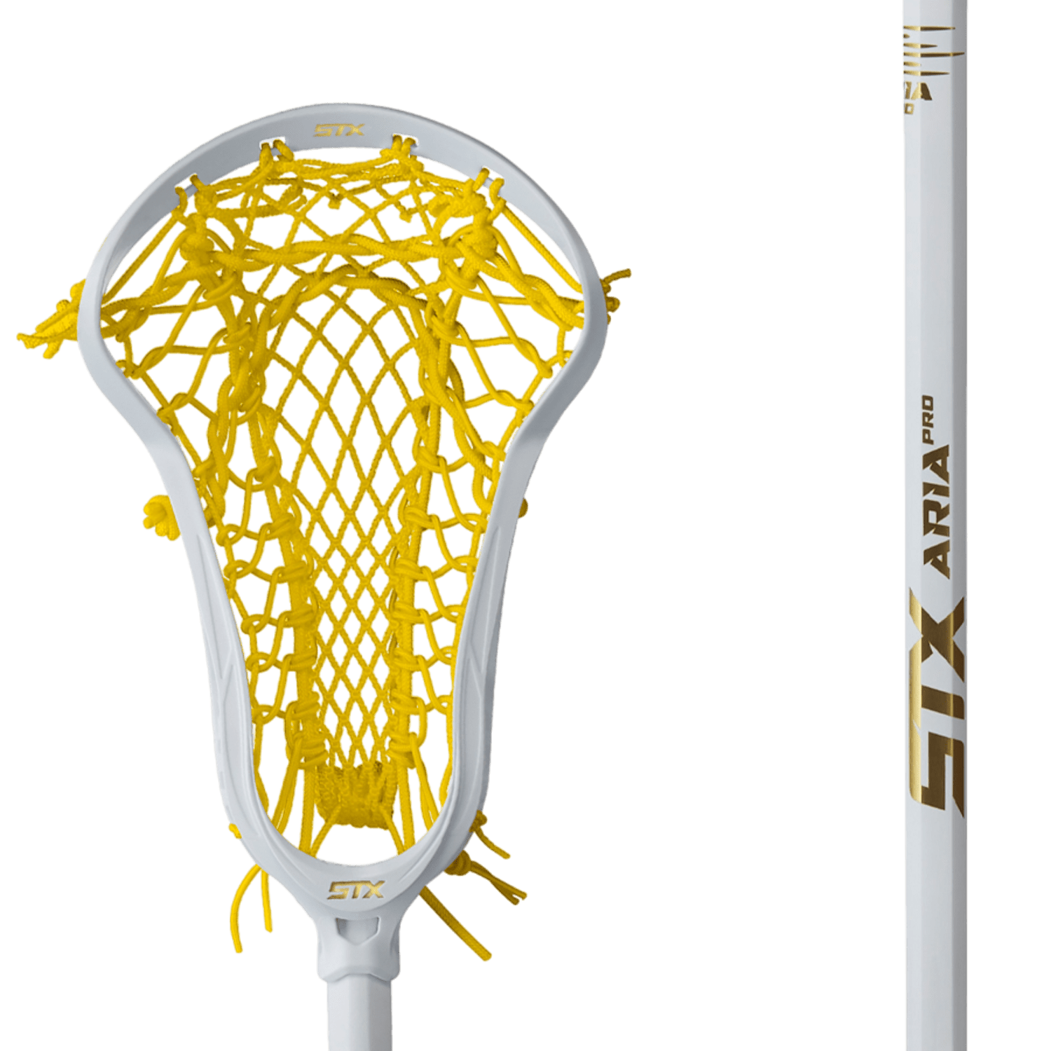 STX Aria Pro Crux Mesh 2.0 Complete Stick Women's Complete Sticks STX - AriaProCrux2CS - WYL White/Yellow Lax.com