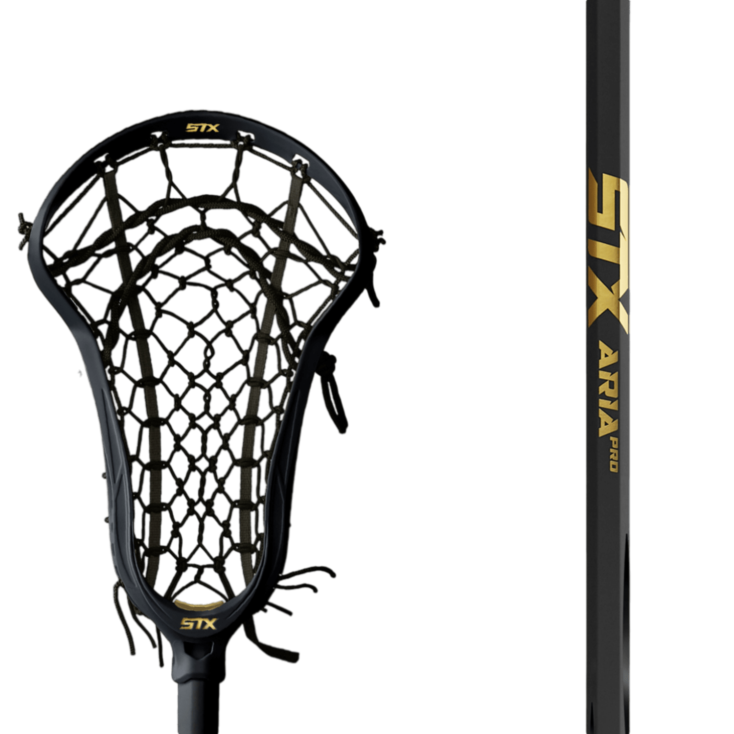 STX Aria Pro Lock Pocket Complete Stick Women's Complete Sticks STX - AriaProLPCS - BLK/BLK Black/Black Lax.com