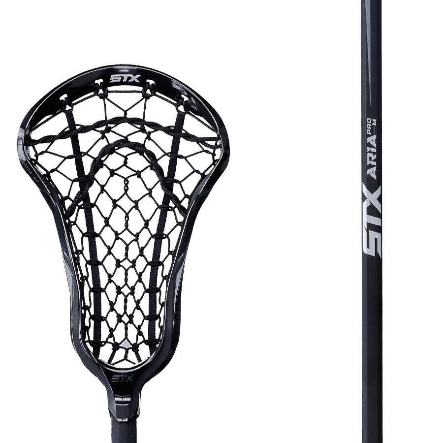 STX Aria Pro - M Lock Pocket Complete Stick Women's Complete Sticks Black/Black Lax.com