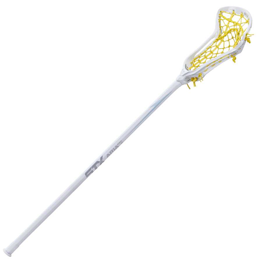 STX Aria Pro - M Lock Pocket Complete Stick Women's Complete Sticks White/Yellow Lax.com