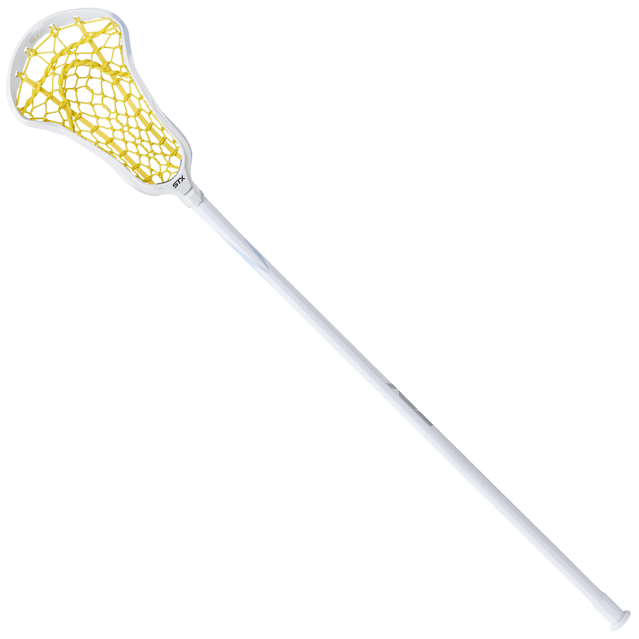 STX Aria Pro - M Lock Pocket Complete Stick Women's Complete Sticks White/Yellow Lax.com