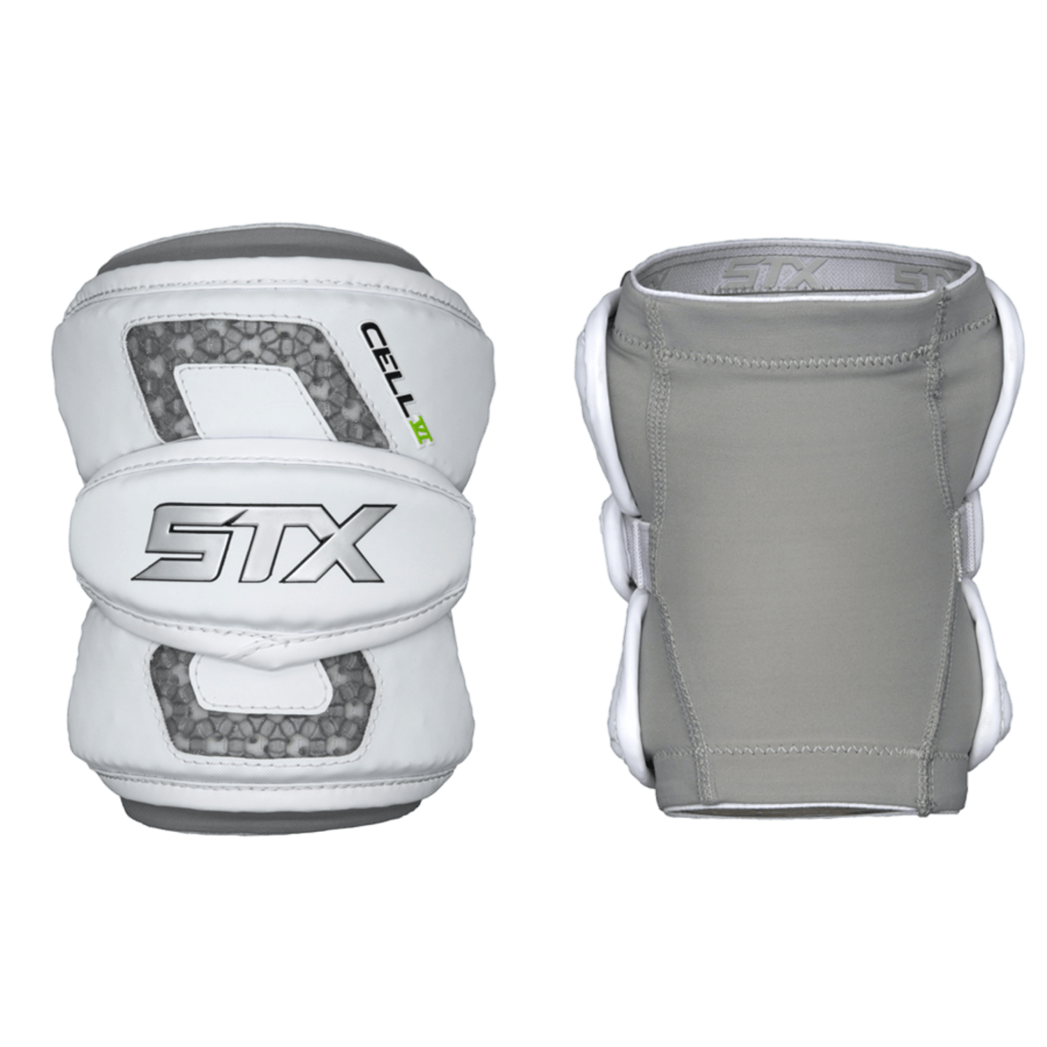 STX Cell 6 Elbow Pad Men's Arm Protection STX - C6EP - WH - XL White Lax.com