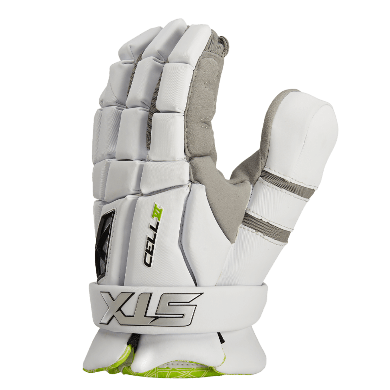 STX Cell 6 Goalie Glove Goalie Gloves STX - C6GGL - WH - XL White Lax.com