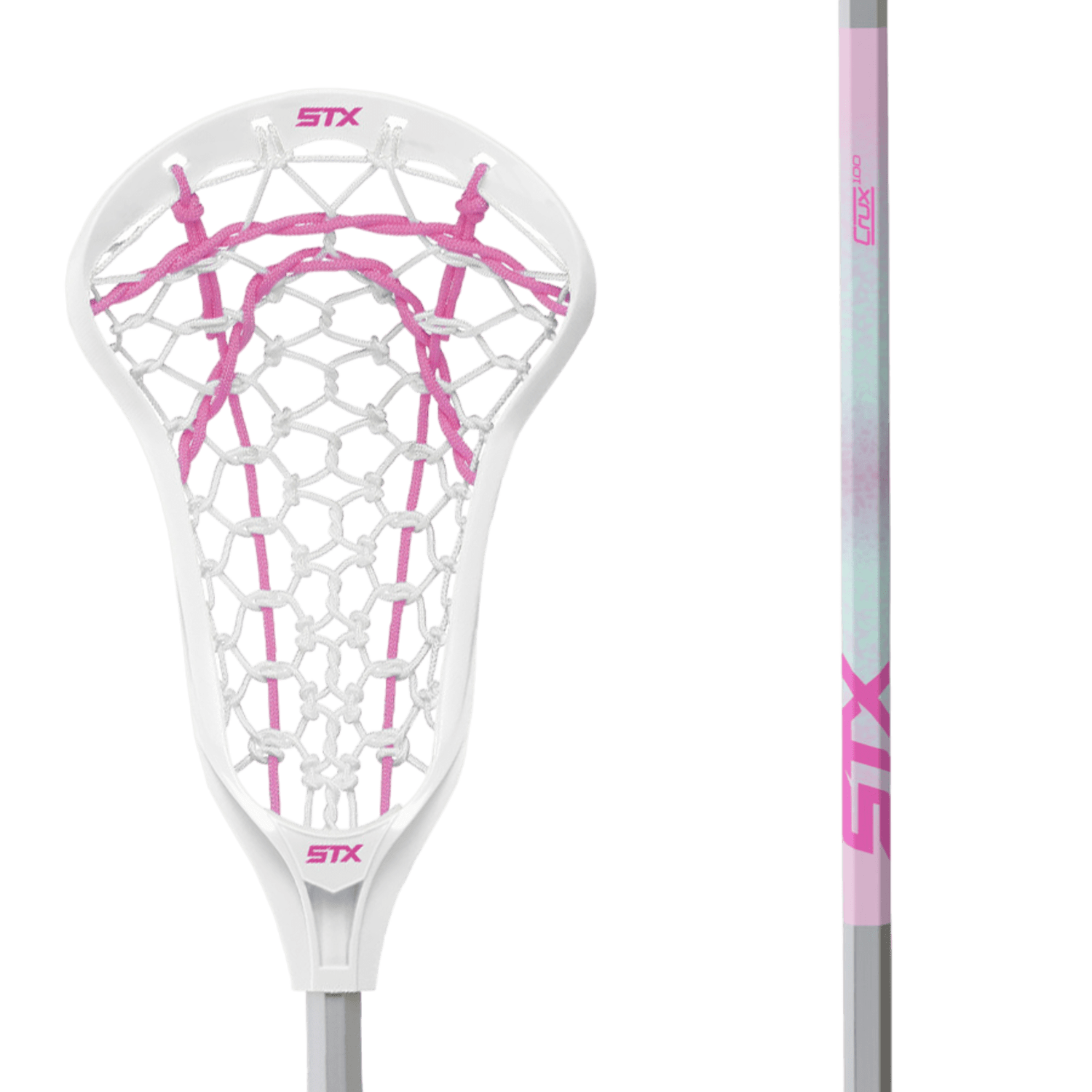 STX Crux 100 Lock Pocket Complete Stick Women's Complete Sticks STX - Crux100LPCS - WH White Lax.com