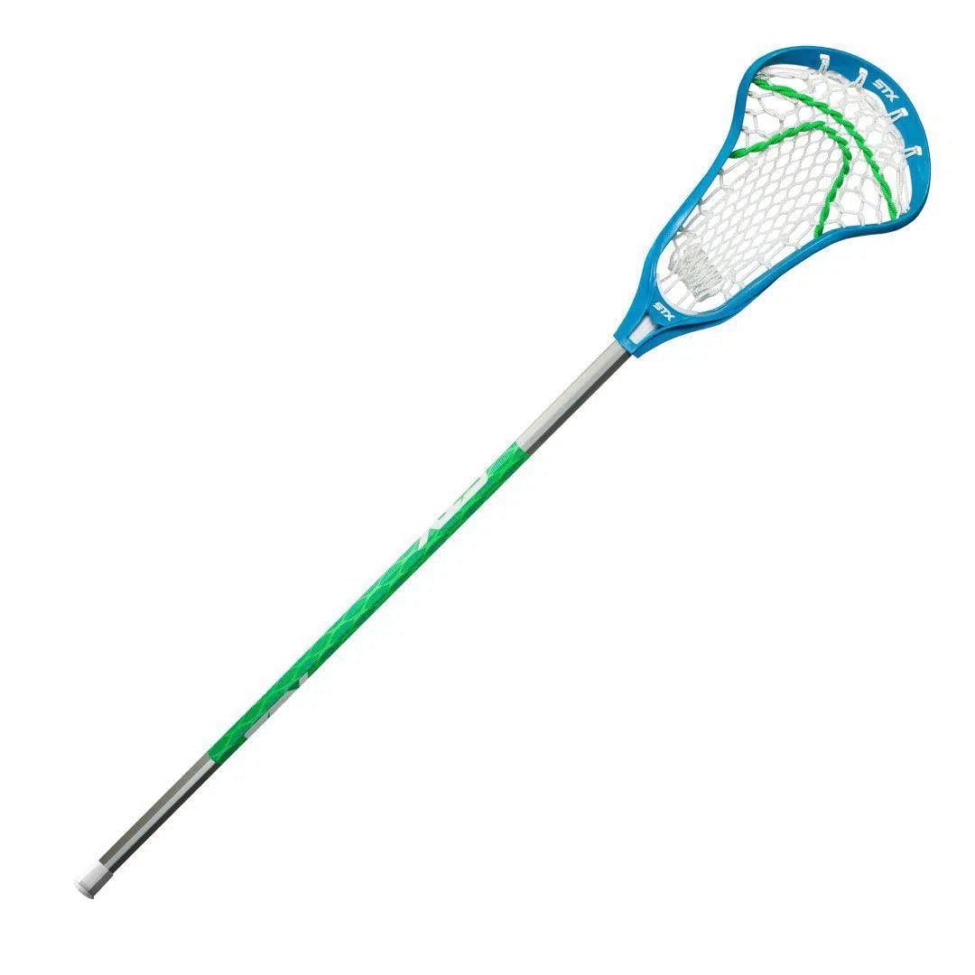 STX Crux 100 with Crux Mesh Complete Stick Women's Complete Sticks Blue Lax.com