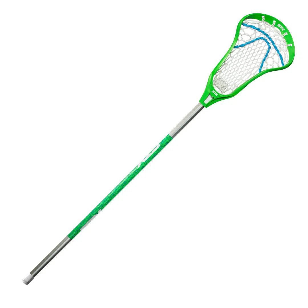 STX Crux 100 with Crux Mesh Complete Stick Women's Complete Sticks Neon Green Lax.com