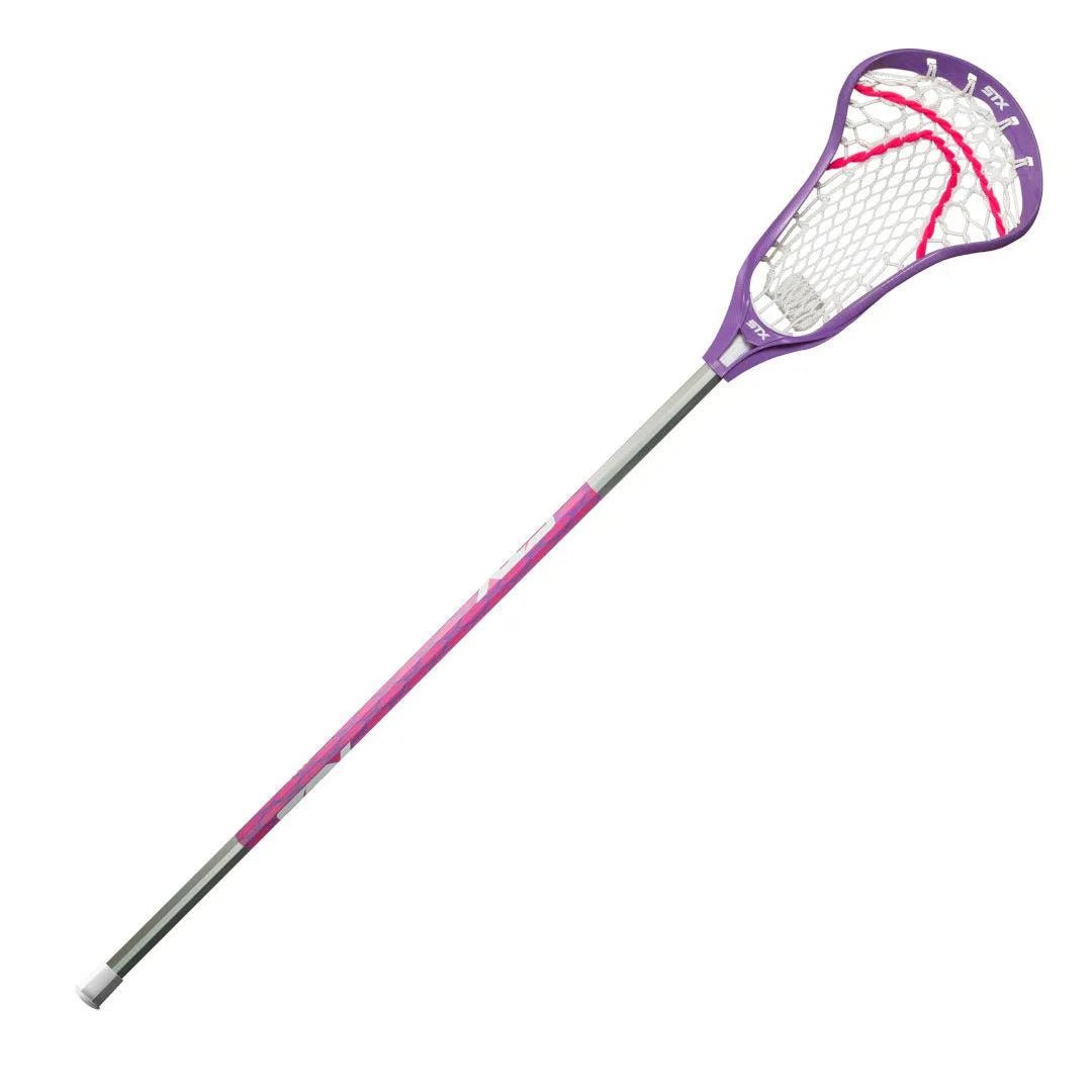 STX Crux 100 with Crux Mesh Complete Stick Women's Complete Sticks Purple Lax.com