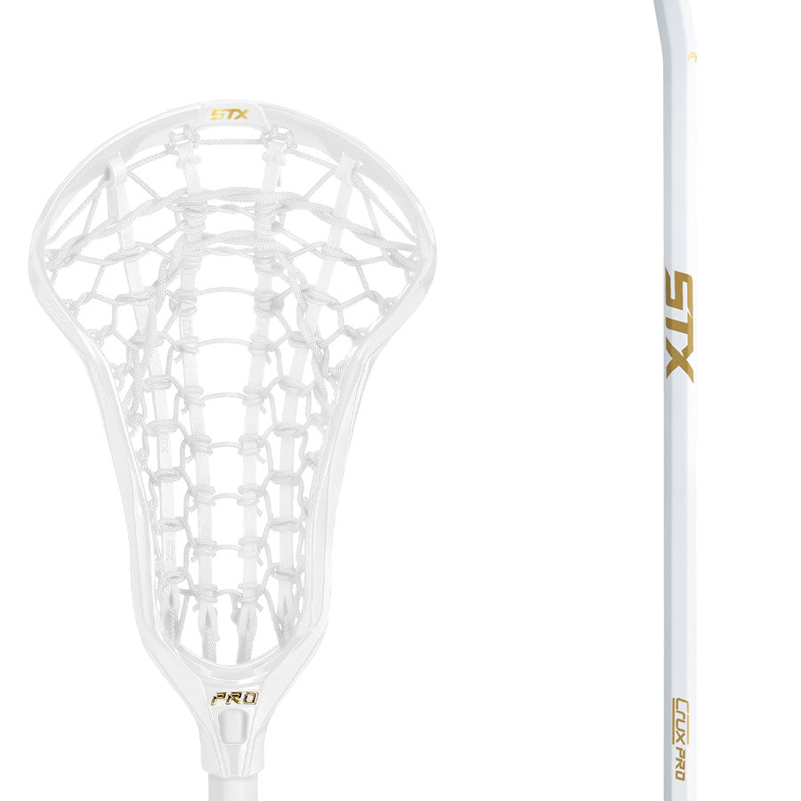 STX Crux Pro Elite ProForm Complete Stick Women's Complete Sticks White/Yellow Lax.com