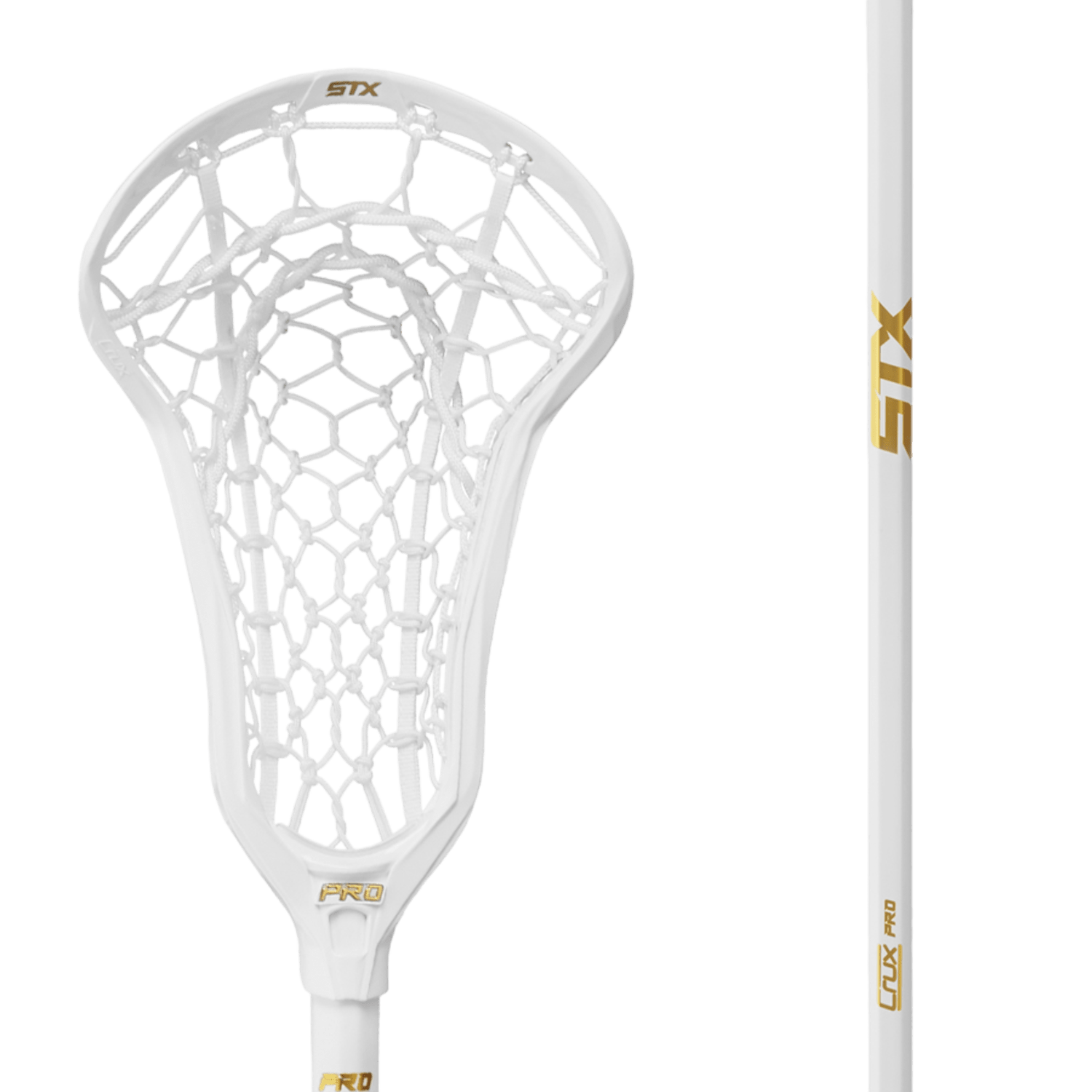 STX Crux Pro Lock Pocket Complete Stick Women's Complete Sticks White/White Lax.com