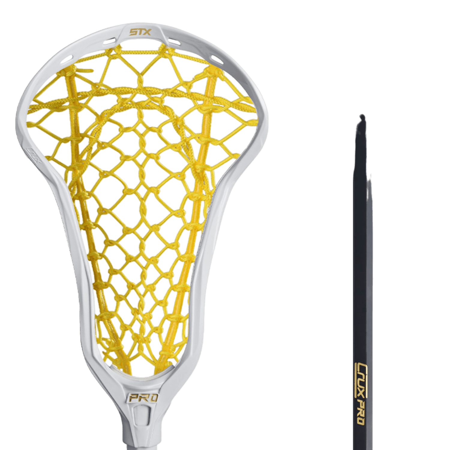 STX Crux Pro with Flex Mesh Complete Stick Women's Complete Sticks Black/Yellow Lax.com