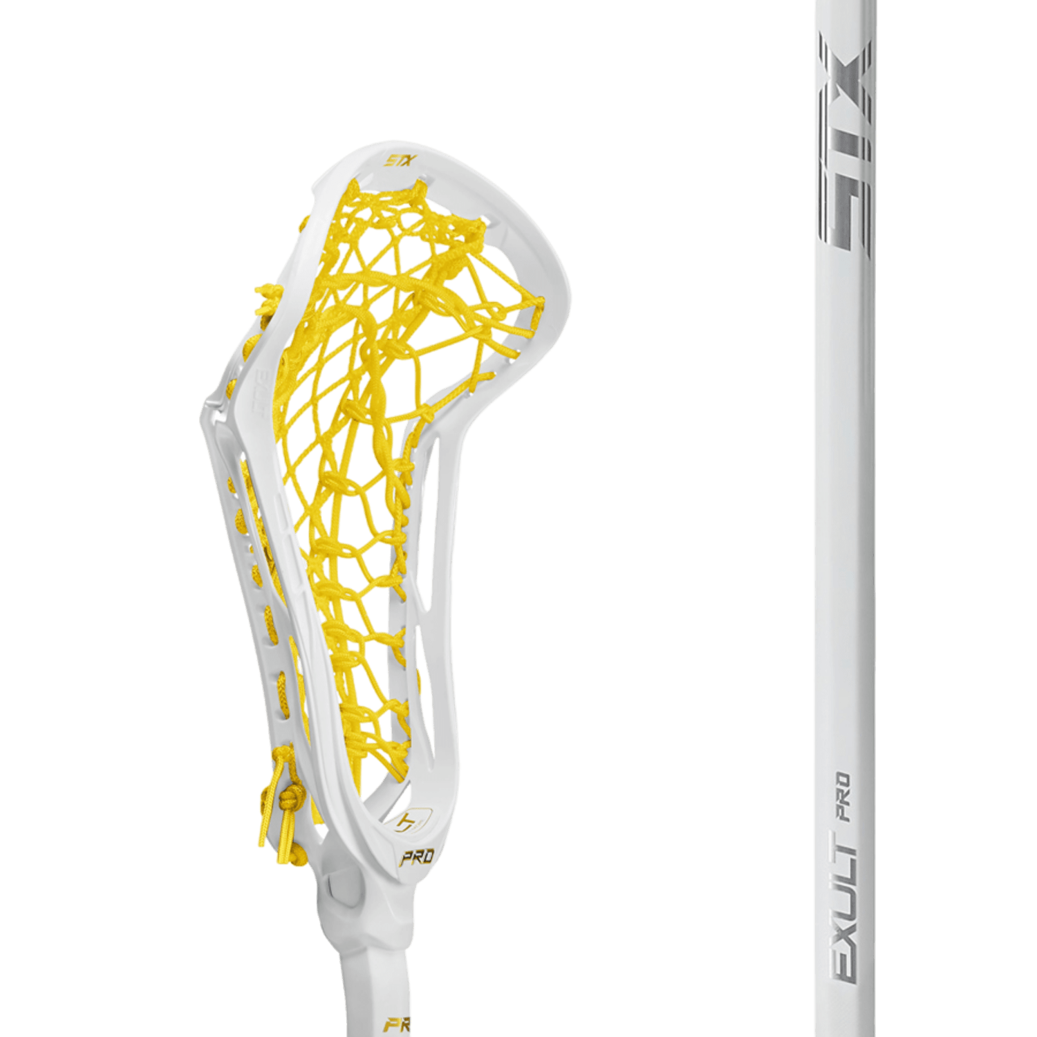 STX Exult Pro Crux Mesh 2.0 Complete Stick Women's Complete Sticks White/Yellow Lax.com