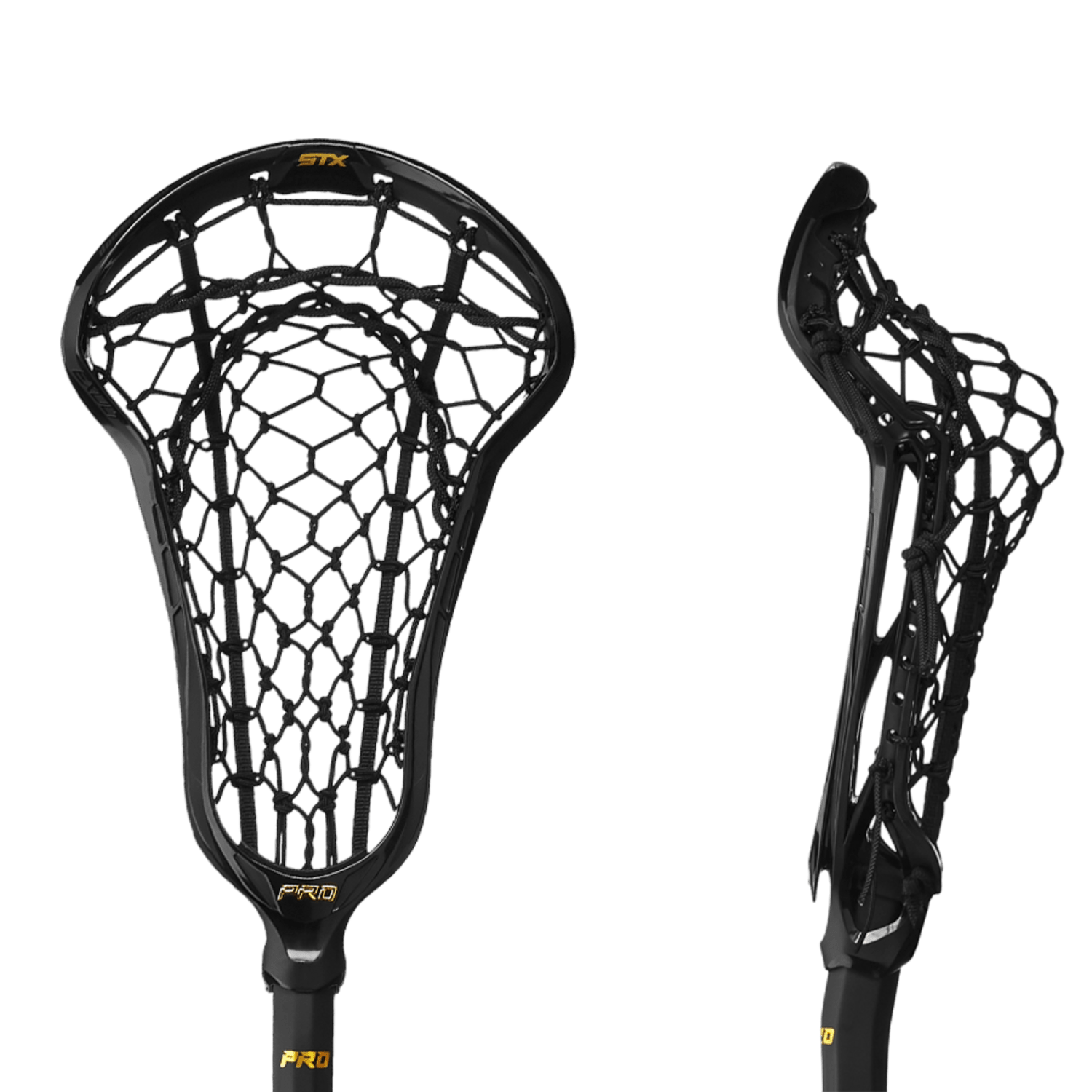 STX Exult Pro Lock Pocket Complete Stick Women's Complete Sticks STX - ExultProLPCS - BLK/BLK Black/Black Lax.com