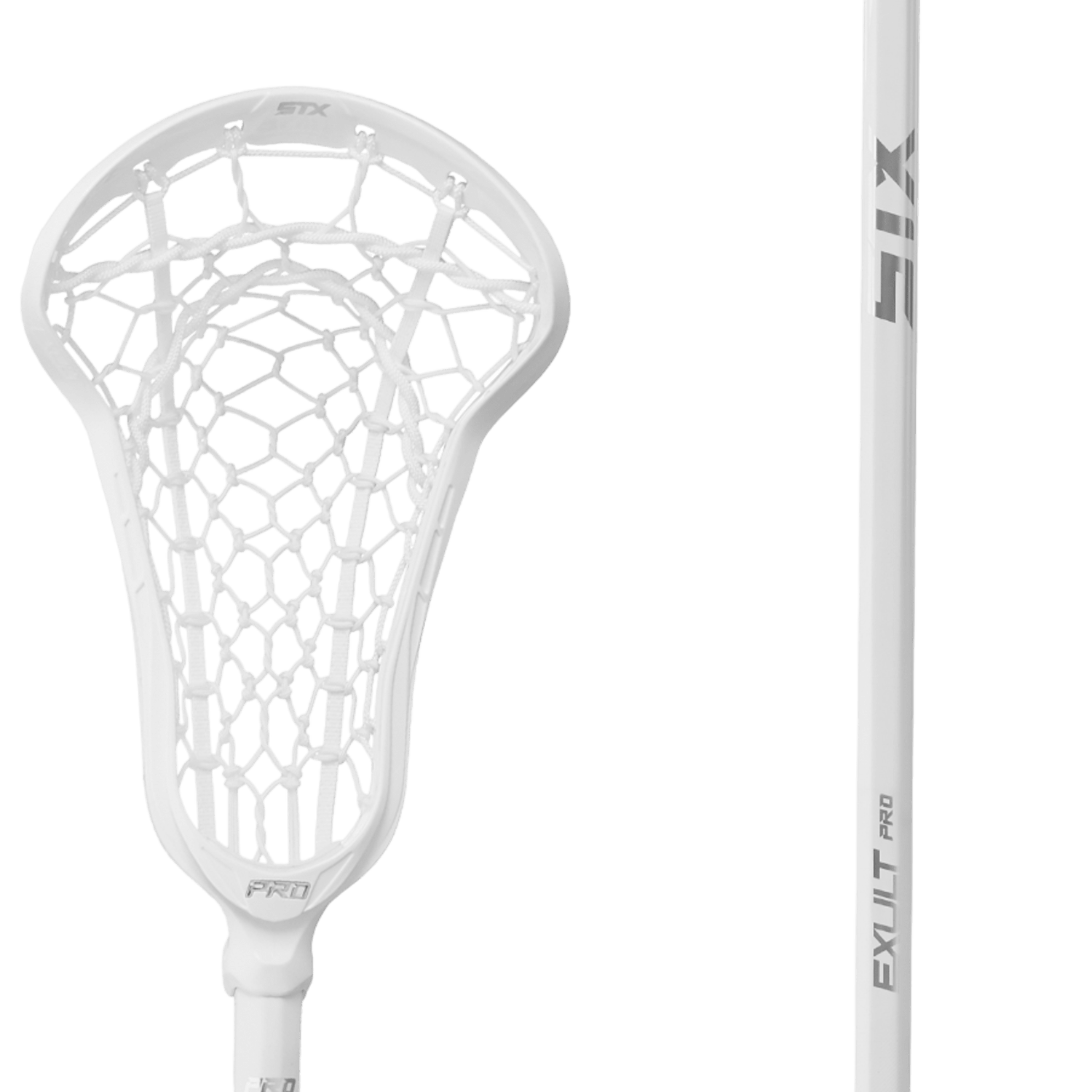 STX Exult Pro Lock Pocket Complete Stick Women's Complete Sticks STX - ExultProLPCS - WH/WH White/White Lax.com