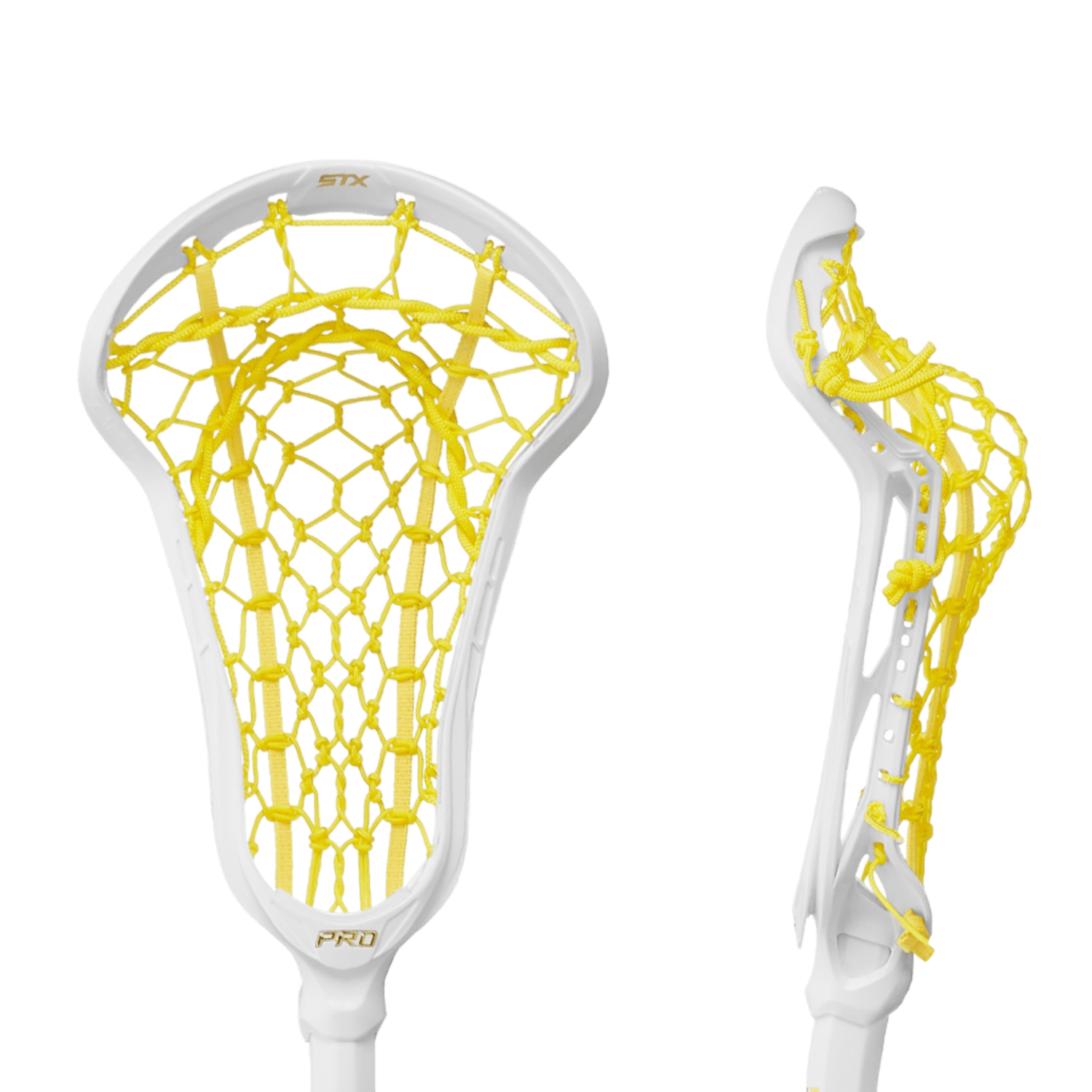 STX Exult Pro Lock Pocket Complete Stick Women's Complete Sticks STX - ExultProLPCS - WYL White/Yellow Lax.com