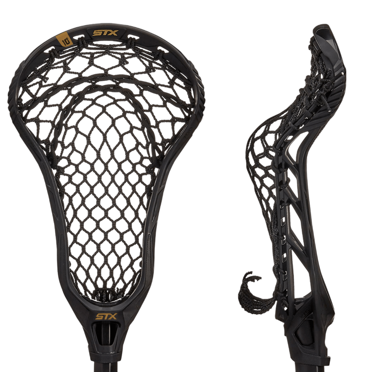 STX Fortress 700 Head with Crux Mesh Pro Women's Head Black Lax.com