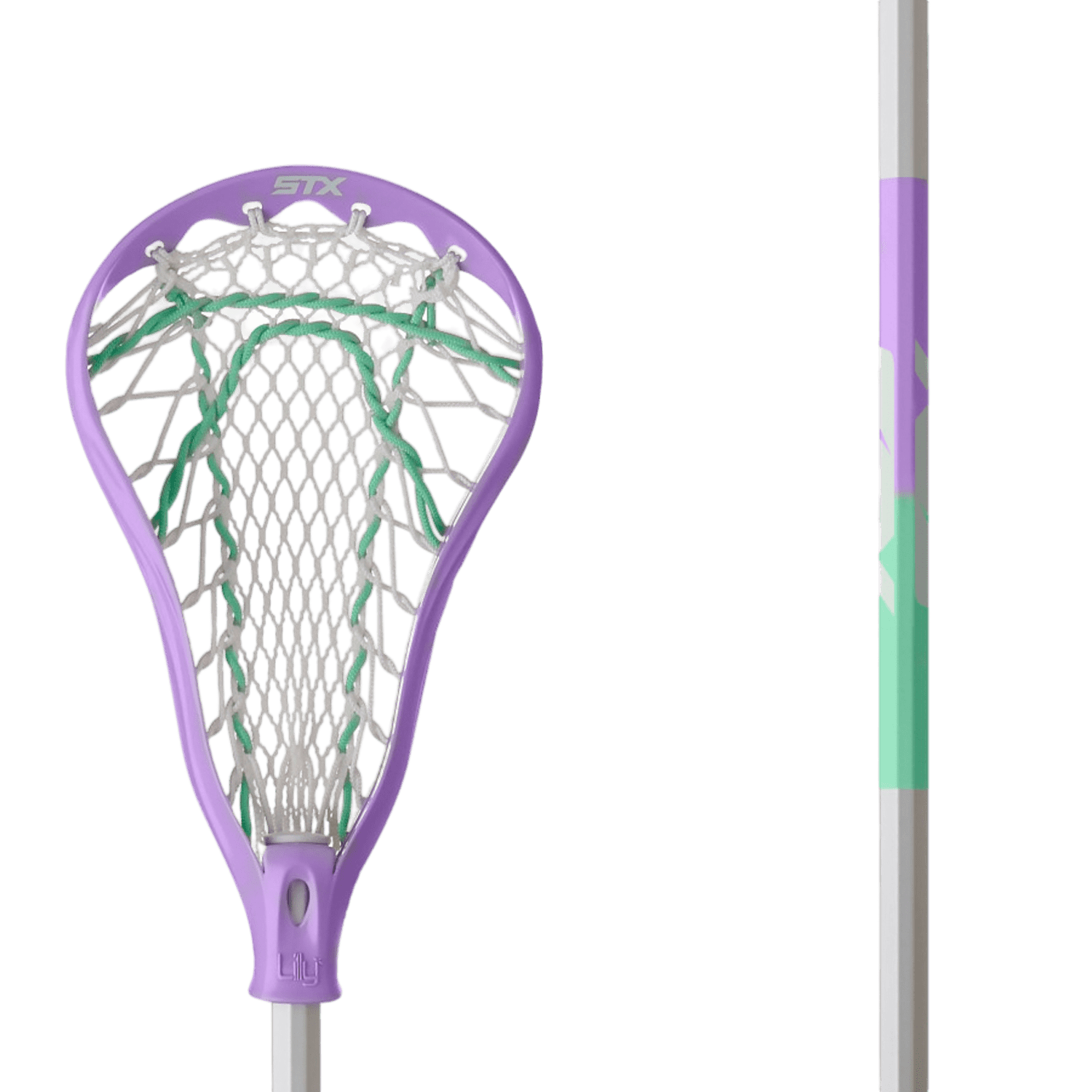 STX Lilly Beginner Lacrosse Stick with Crux Mesh Women's Complete Sticks Purple Lax.com