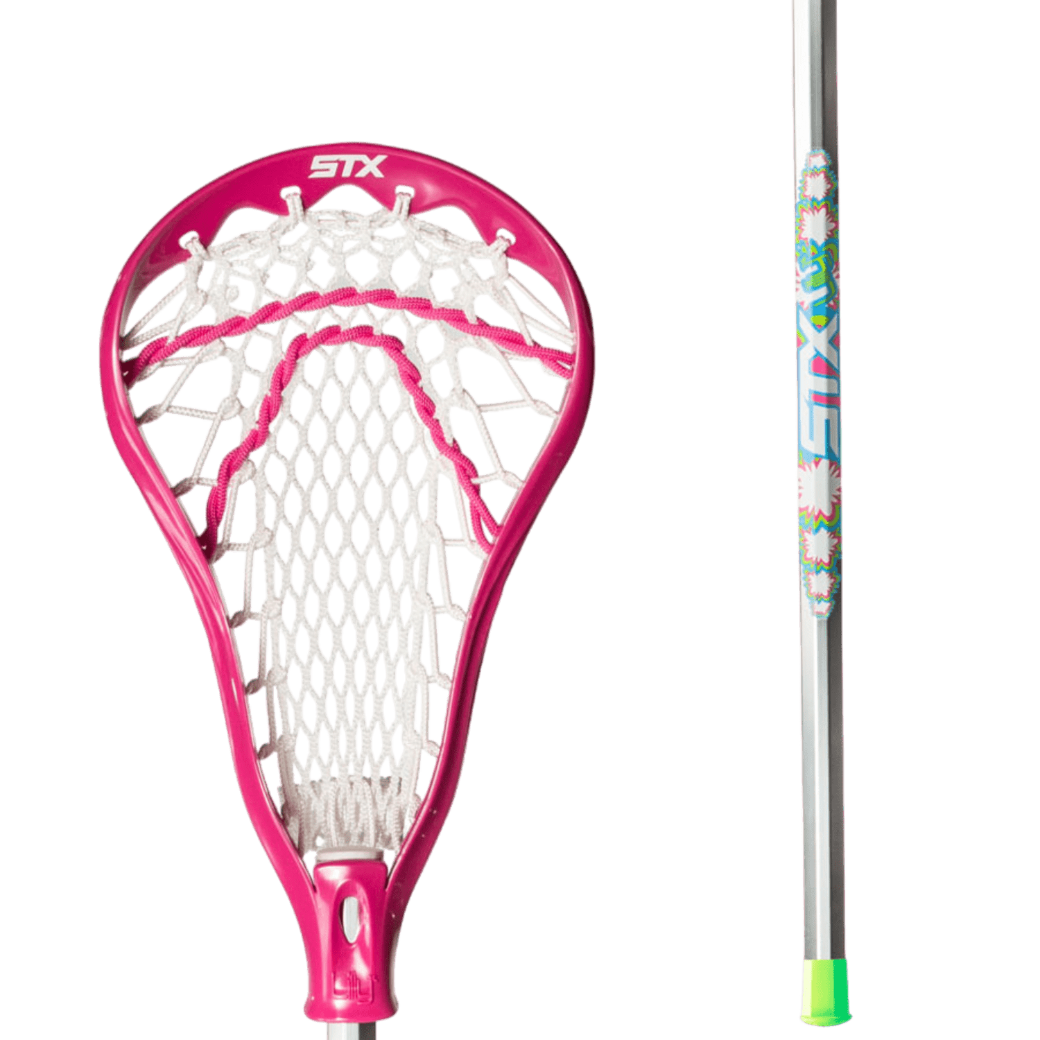 STX Lilly Beginner Lacrosse Stick with Crux Mesh Women's Complete Sticks Pink Lax.com