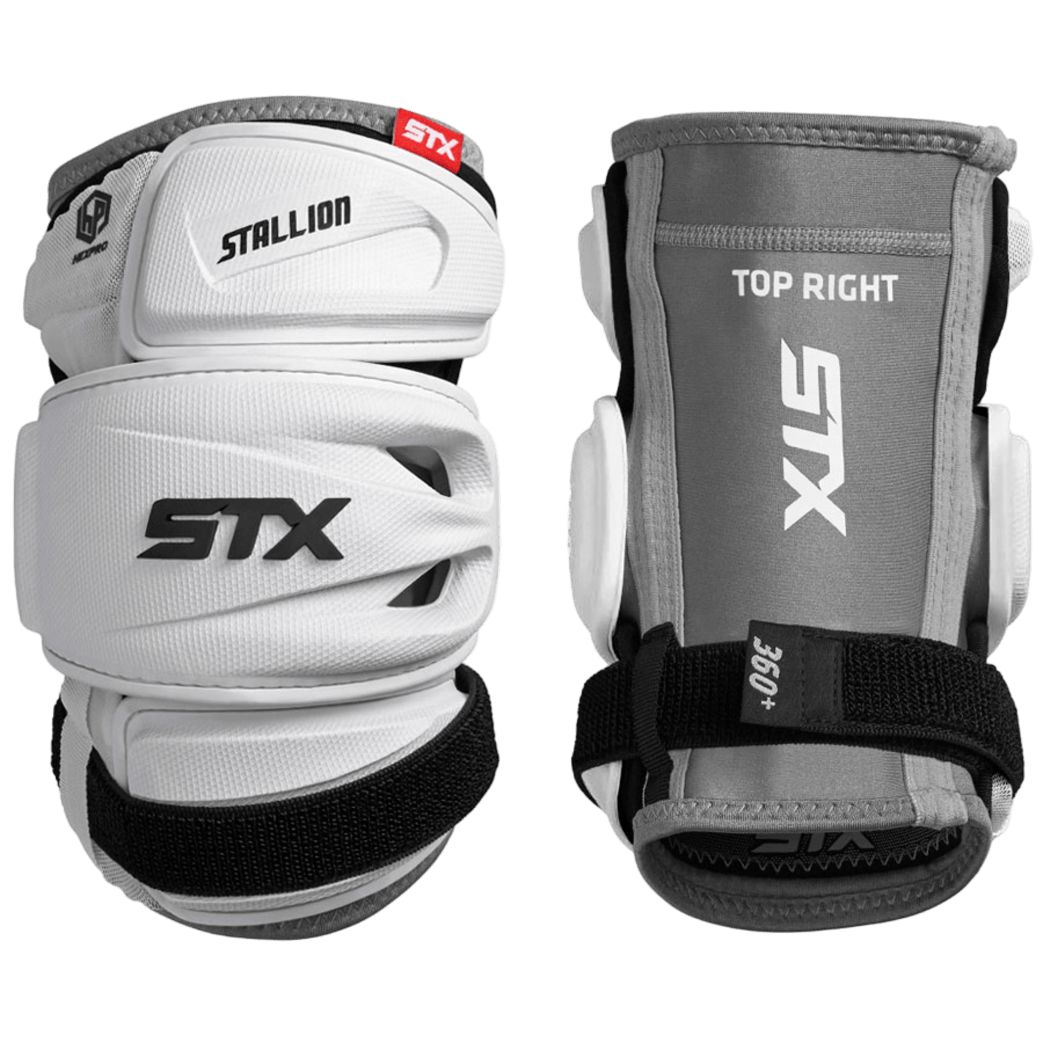 STX Stallion 500 Arm Pads Men's Arm Protection White Lax.com