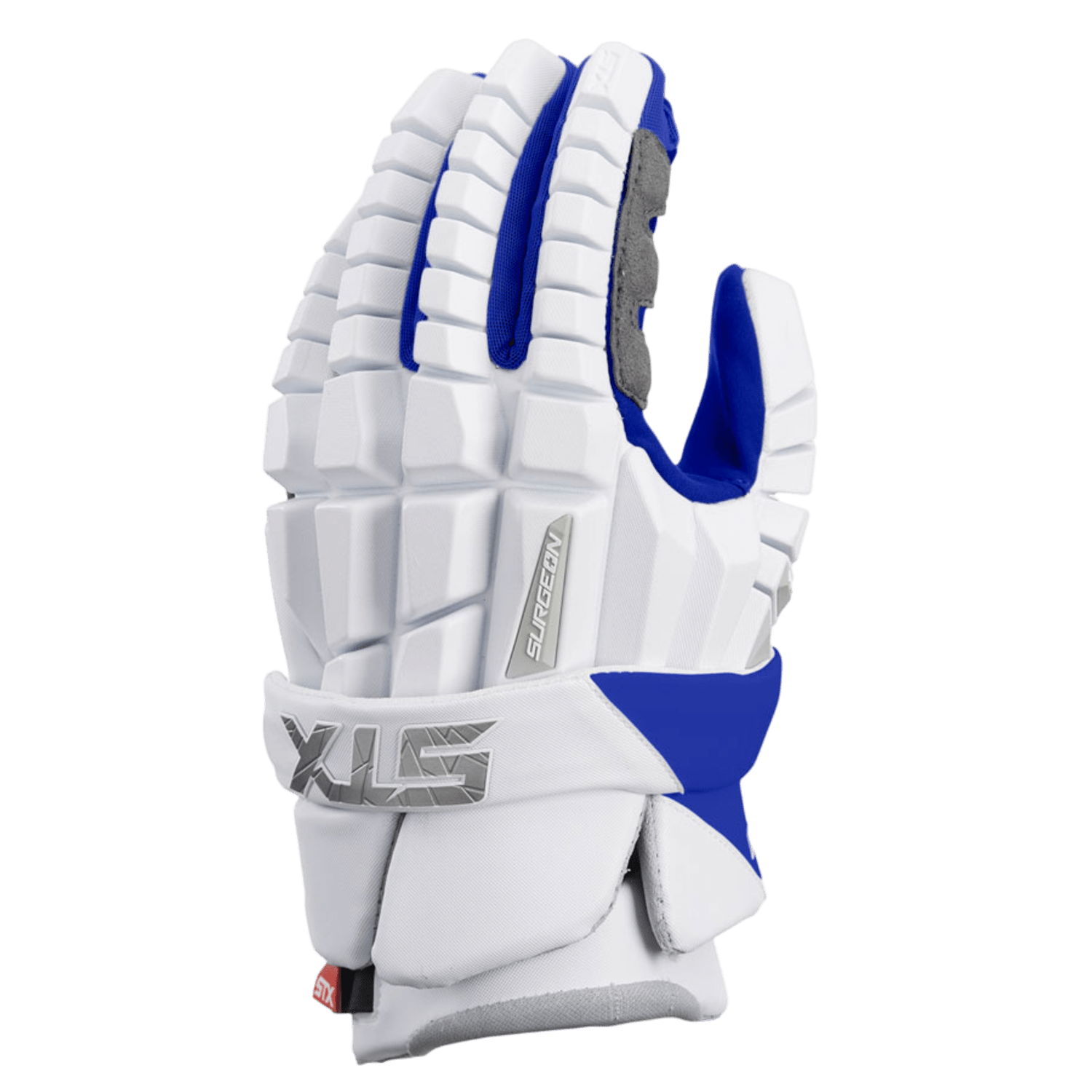 STX Surgeon RZR Gloves Men's Gloves White/Royal Lax.com