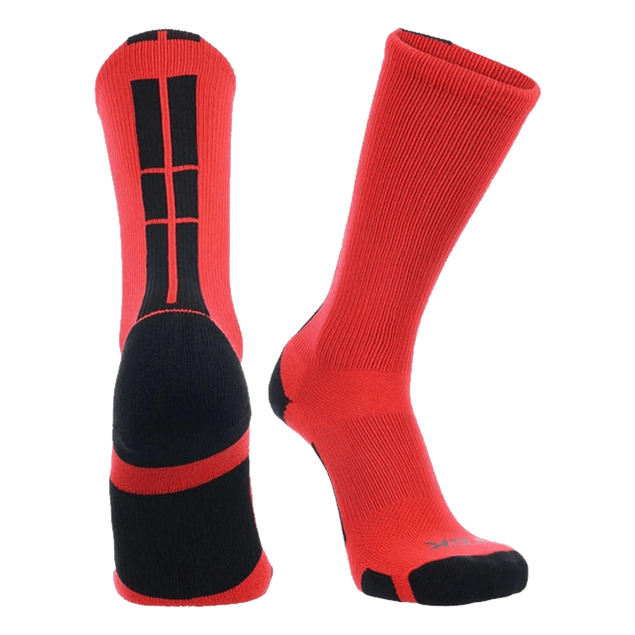 TCK Poly Crew 3.0 Sock Socks Red/Black Lax.com