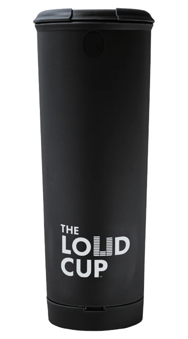 The LoudCup 20oz Tumbler Water Bottles Black Lax.com