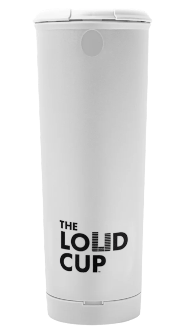 The LoudCup 20oz Tumbler Water Bottles White Lax.com