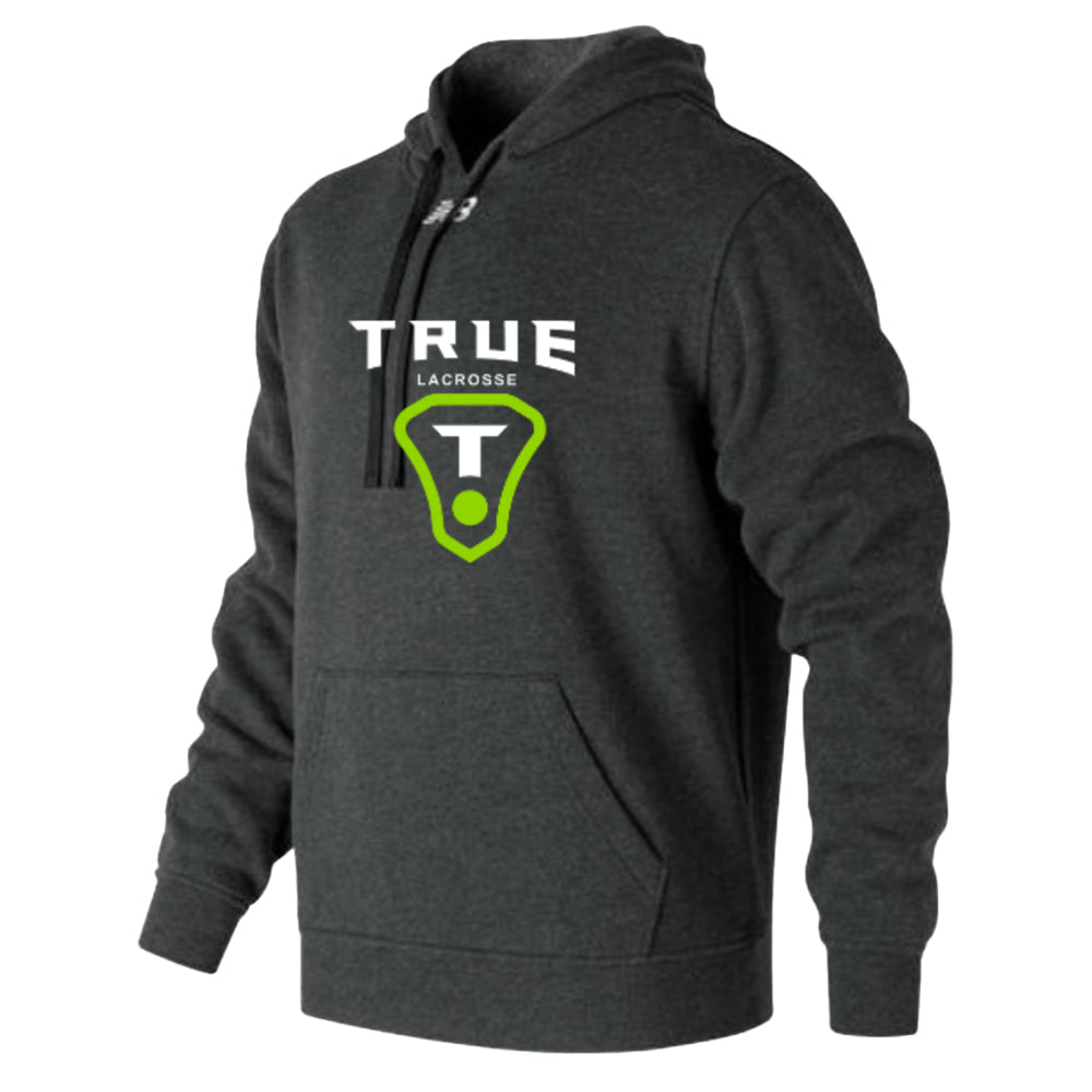 True Lacrosse New Balance Performance Sweatshirt Apparel Tops Black Heather Lax.com