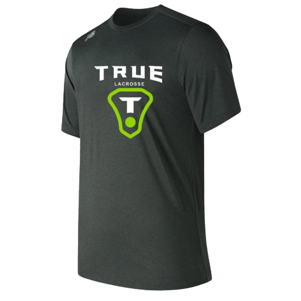 True Lacrosse New Balance Tech Tee Apparel Tops Dark Heather Lax.com