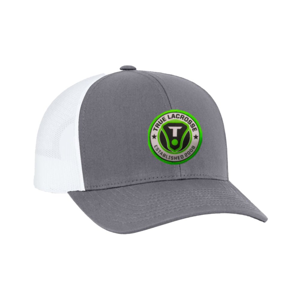 True Lacrosse Trucker Mesh Hat Apparel Accessories Graphite/White Lax.com