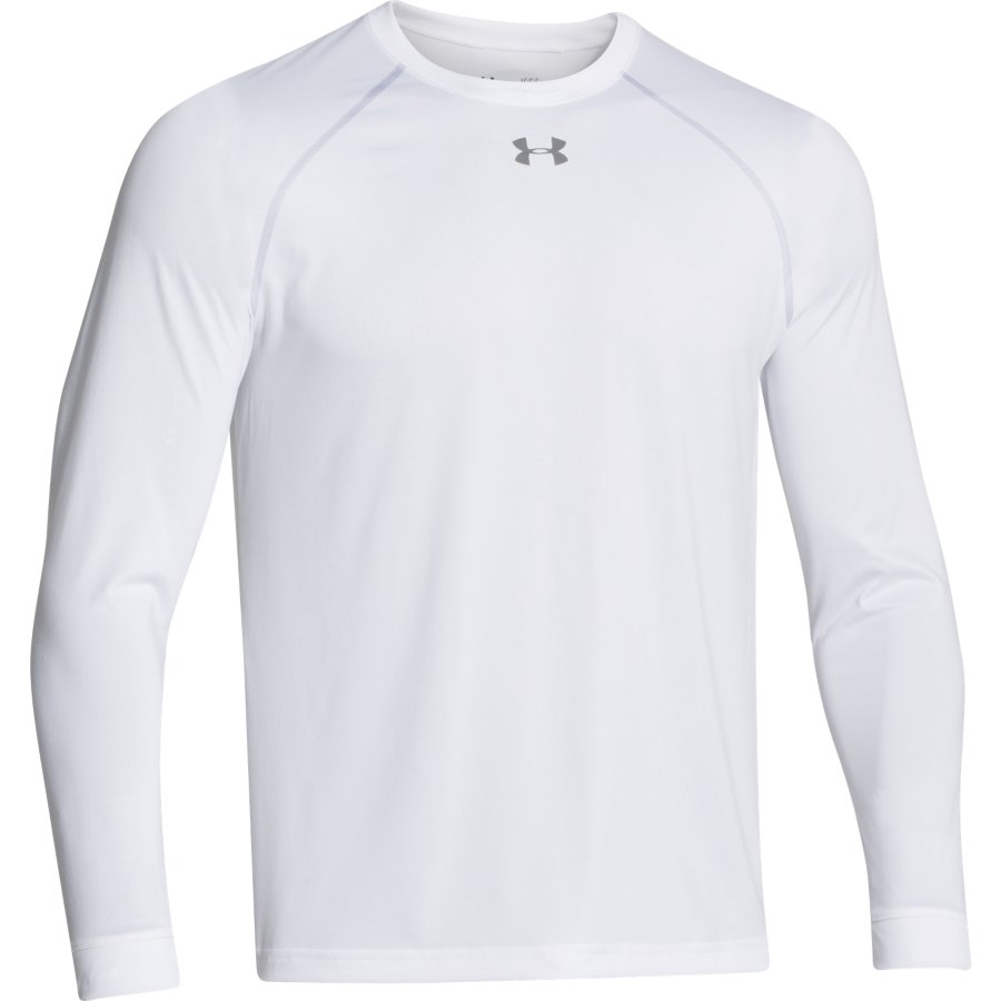 UA Locker Tee Longsleeve Apparel Tops True Gray Heather - 025 Lax.com