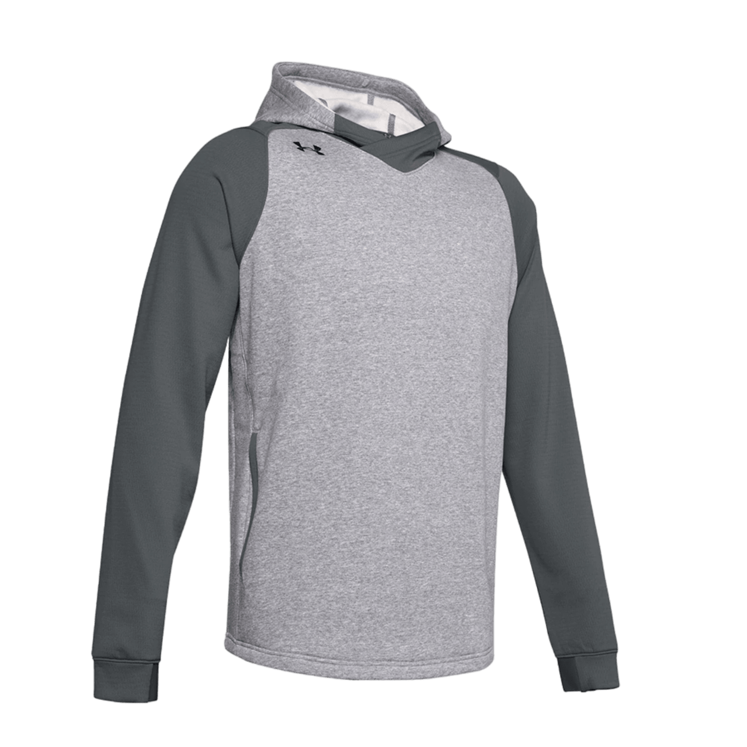 UA M's Dynasty Fleece Hoody 1359356 Apparel Tops UA - 1359356 - 035 - XL Gray - 035 Lax.com