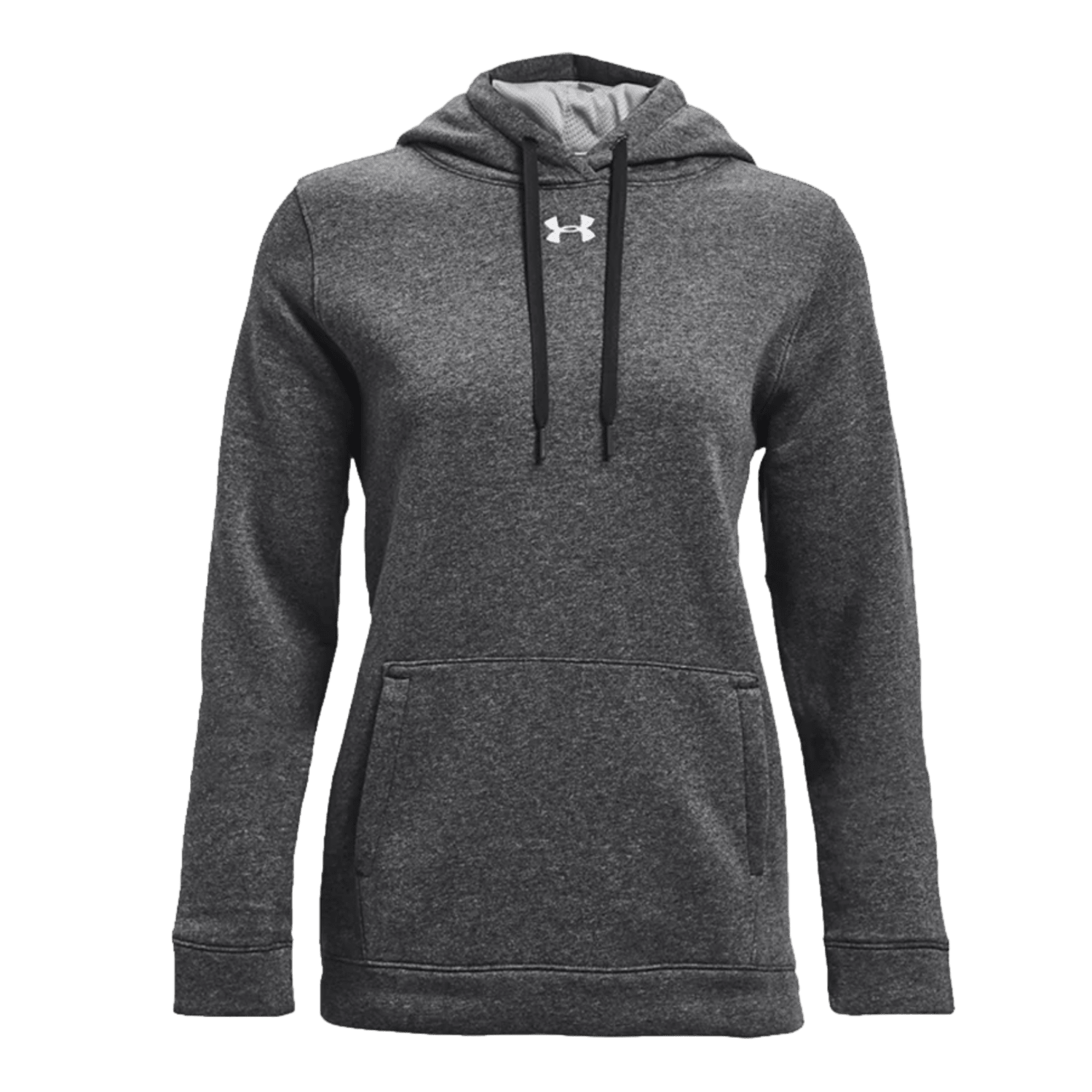 UA Women's Hustle Fleece Hoodie Apparel Tops UA - 1300261 - 091 - XL Carbon Heather - 091 Lax.com