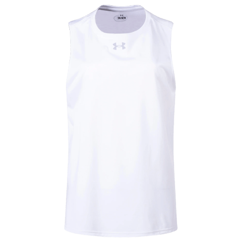 UA W's Team Tech SLVLS Apparel Tops White - 100 Lax.com