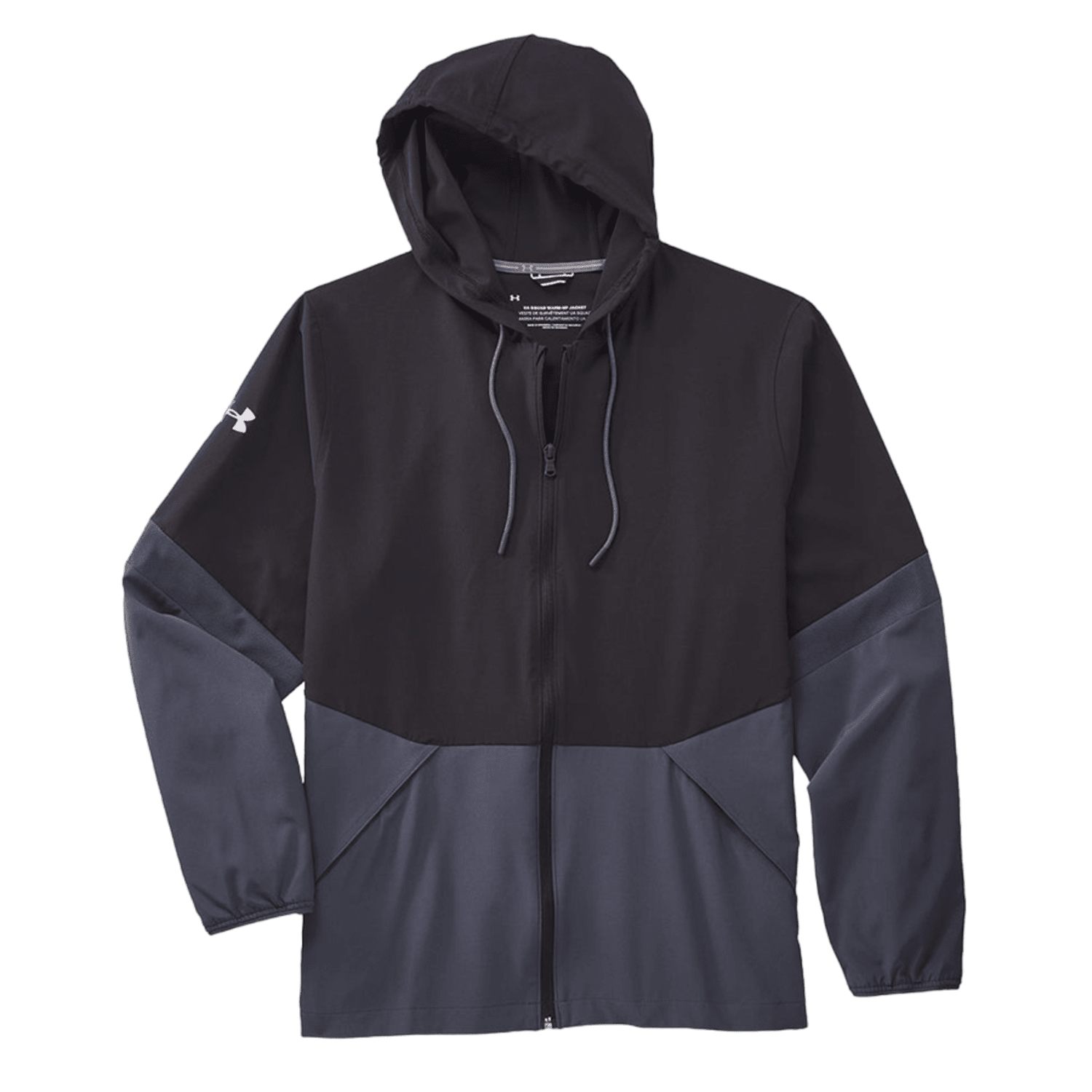 Under Armour Men's Squad Woven Jacket Apparel Tops UA - 1343180 - 002 - XL Black - 002 Lax.com