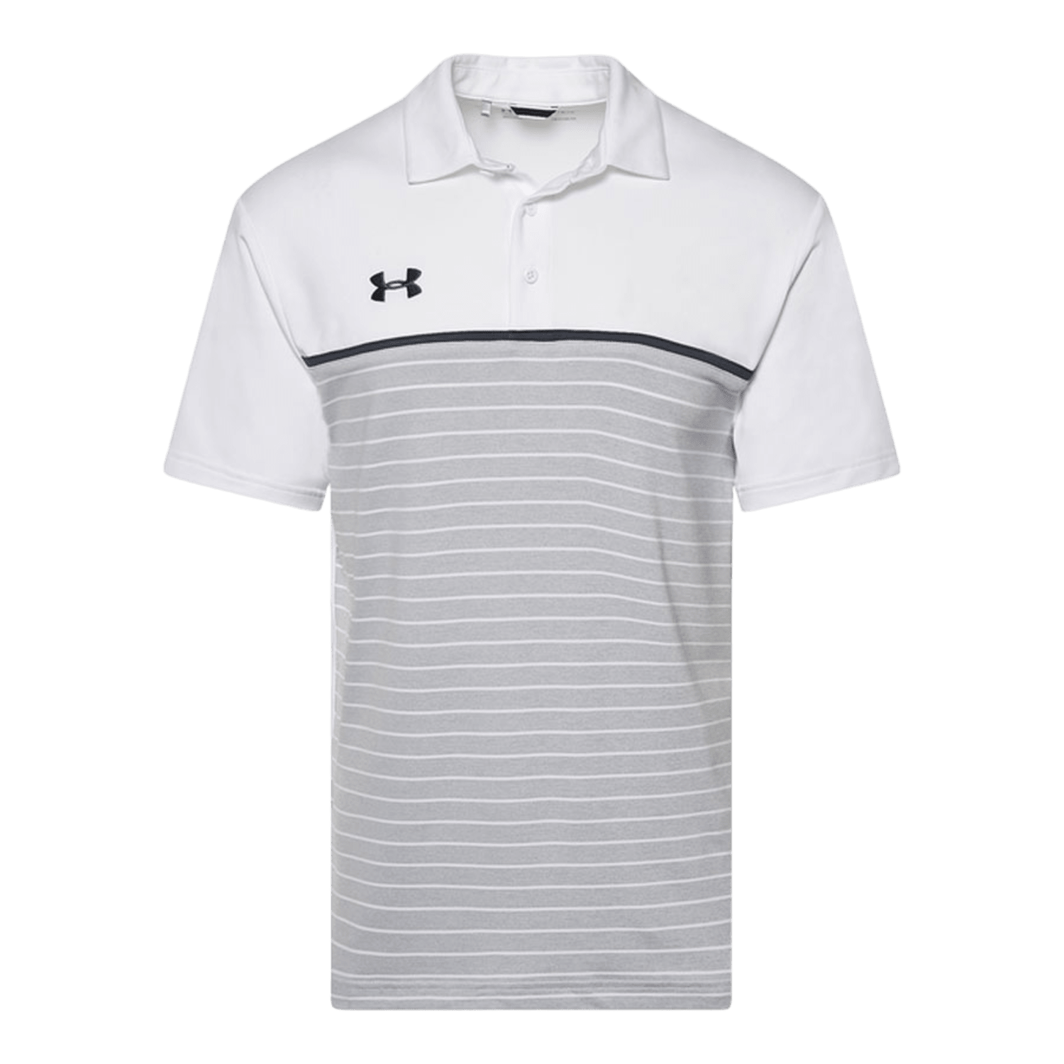 Under Armour M's Stripe Mix - Up Polo Apparel Tops UA - 1348073 - 100 - L White - 100 Lax.com