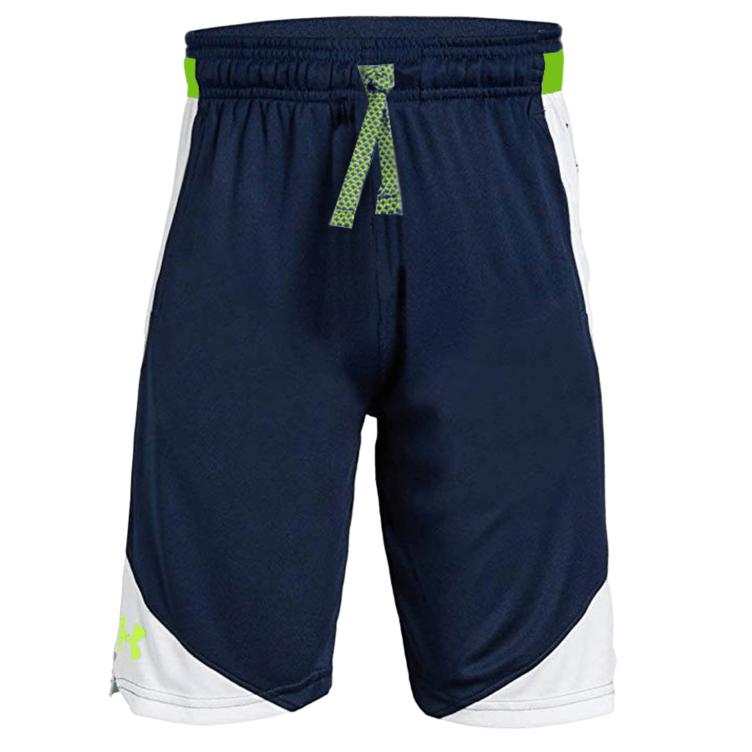 Under Armour Stunt 2.0 Short - Navy Academy/Yellow Apparel Bottoms Navy - 408 Lax.com