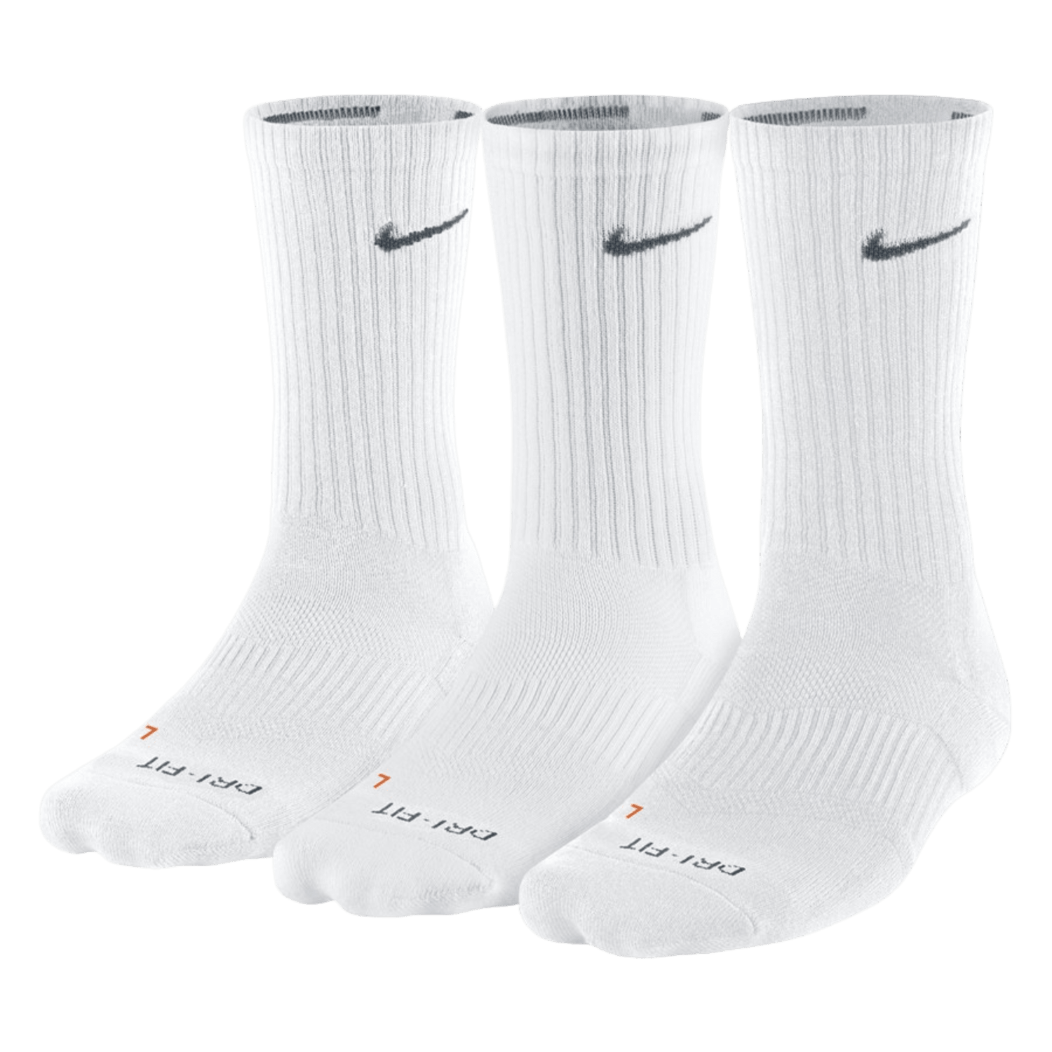 Unisex Nike dry cushion crew training sock (3 PAIR) Socks White Lax.com