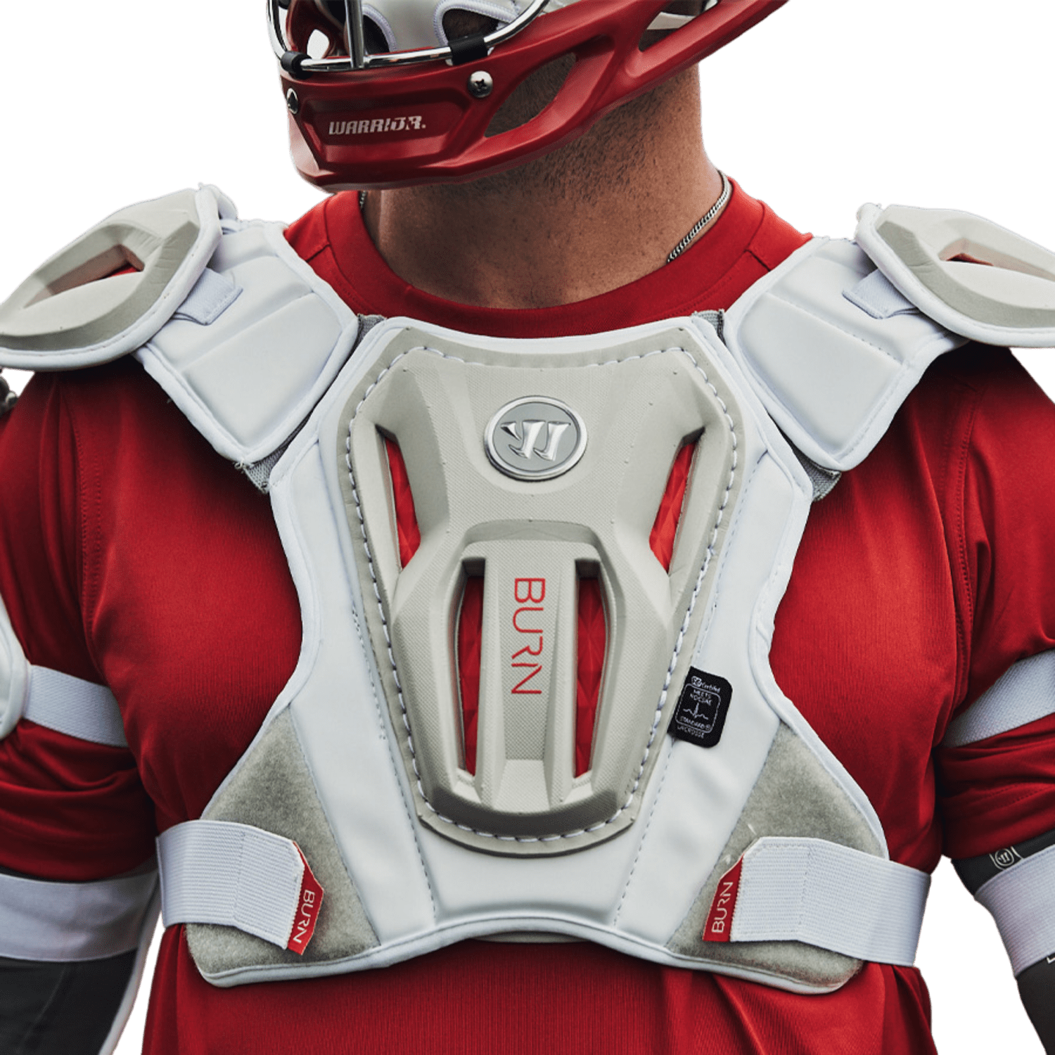 Warrior Burn Shoulder Pad Shoulder Pads War - BSP1 - WH - M White Lax.com