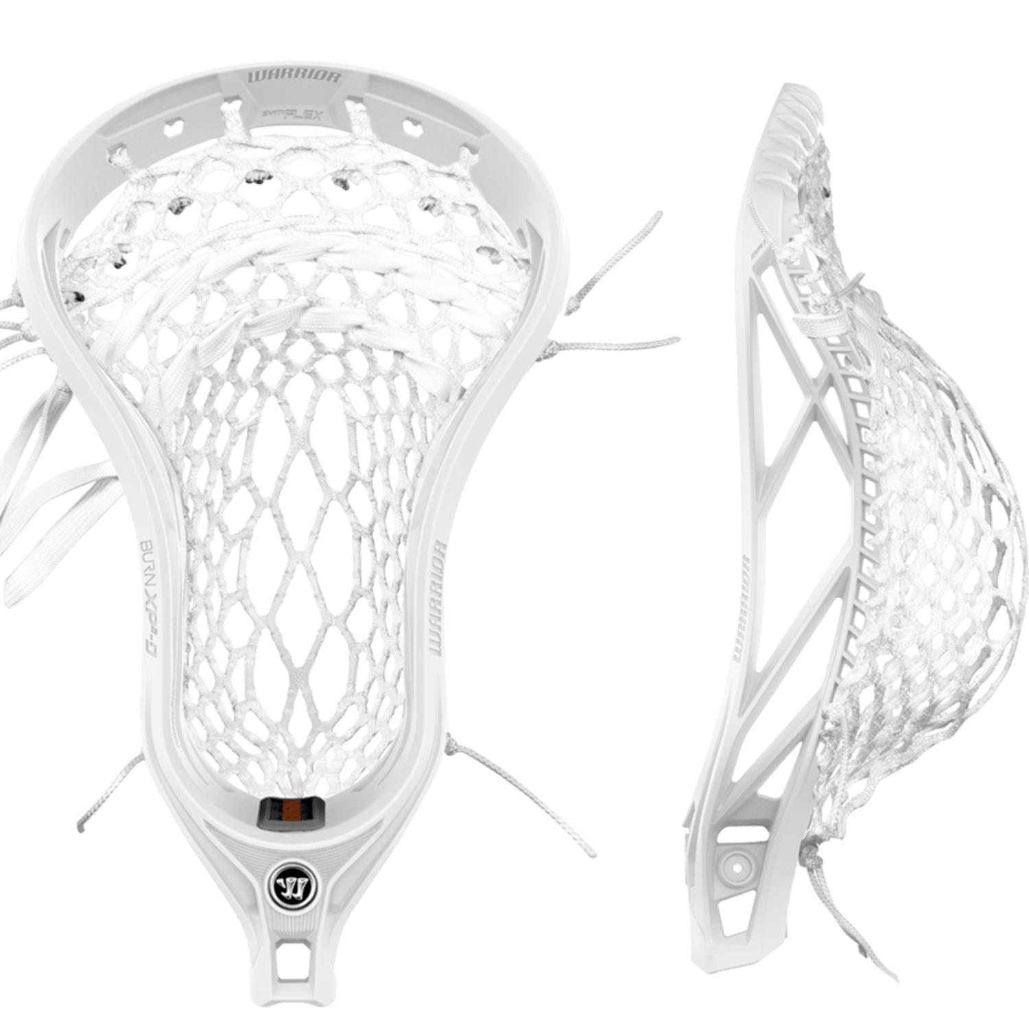 Warrior Burn XP2 - D Strung with ISO Mesh Men's Head War - BXP2DISO3 - WH White Lax.com