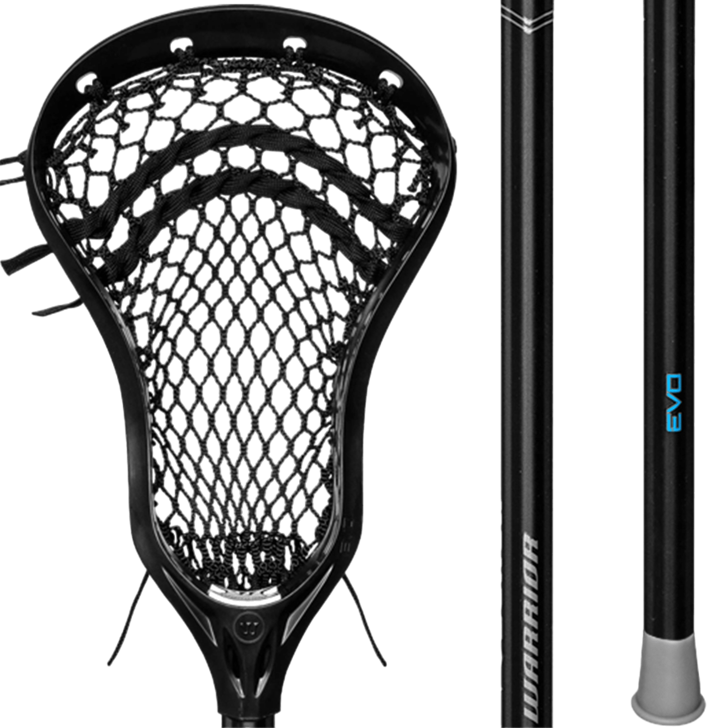 Warrior Evo Attack Complete Stick 2022 Men's Complete Sticks Black Lax.com