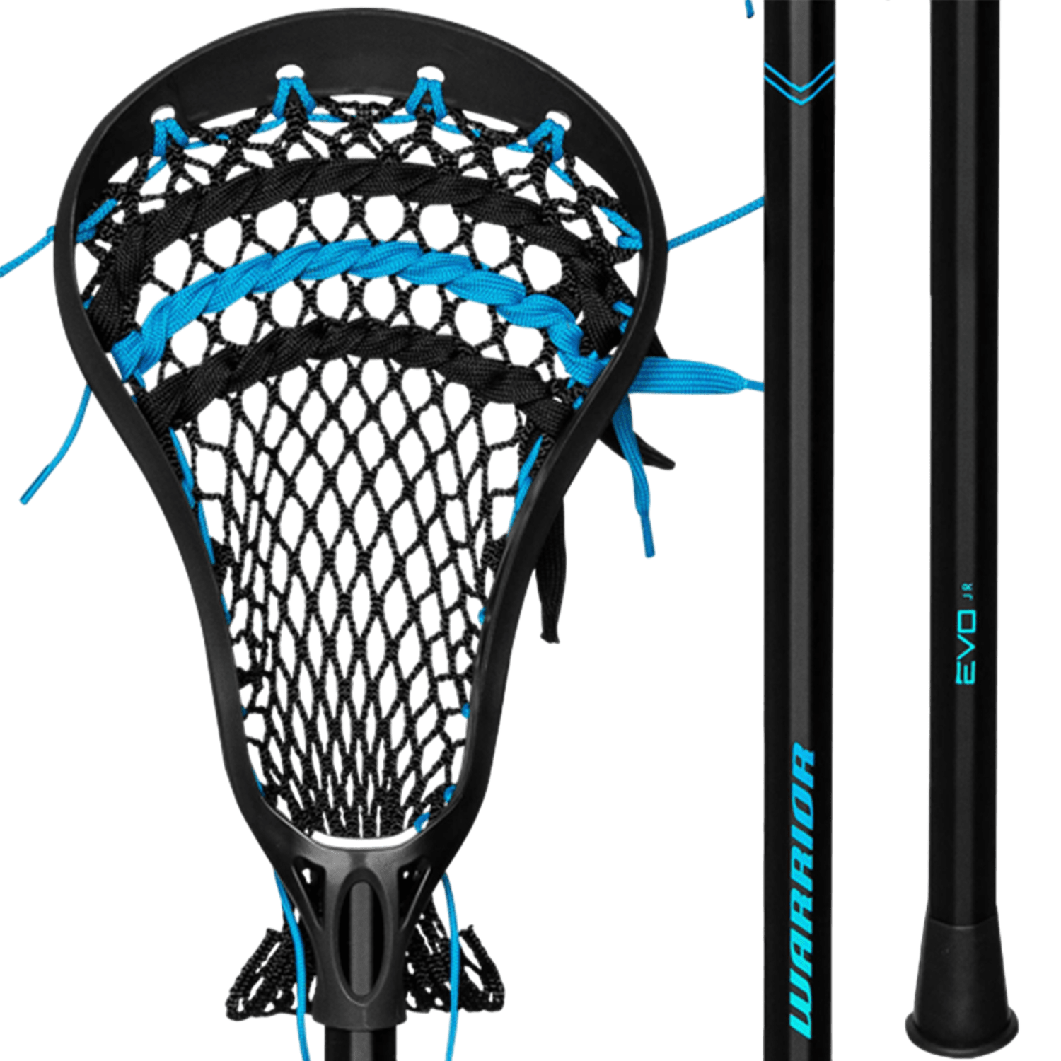 Warrior Evo JR Complete Stick Men's Complete Sticks Black Lax.com