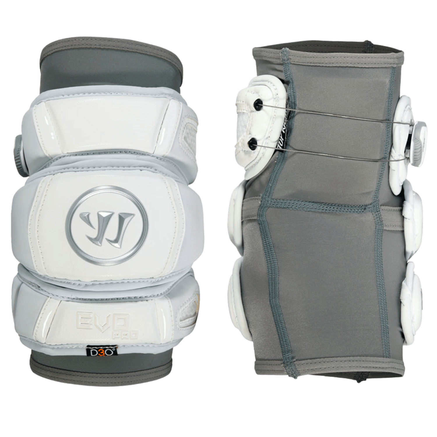 Warrior Evo Pro Elbow Pads Men's Arm Protection White Lax.com