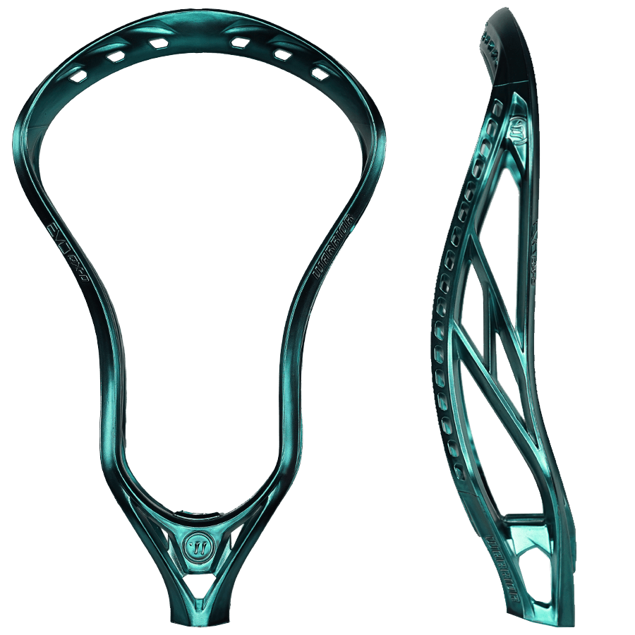 Warrior Evo QX Lacrosse Head Men's Head Satin Forest Green Lax.com