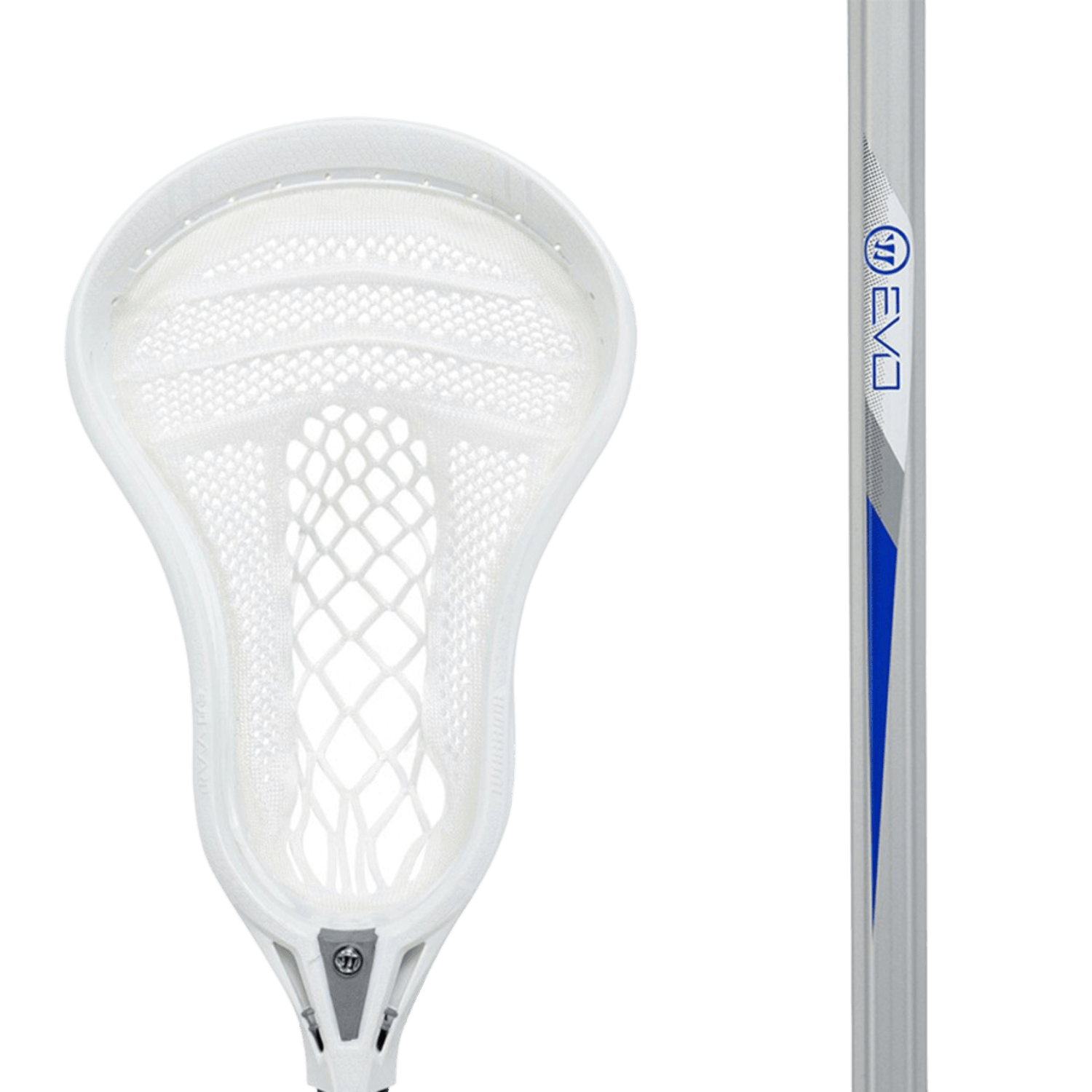 Warrior Evo Warp Defensive Complete Stick Men's Complete Sticks War - evowarpDCS - WH - MLW1 White Lax.com