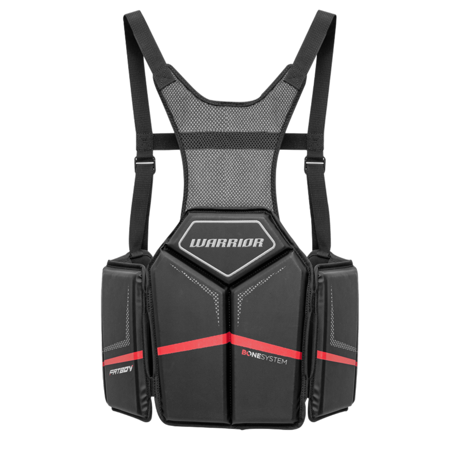 Warrior Fatboy Rib Guard Rib Pad War - FBRP3 - BK - L Black Lax.com