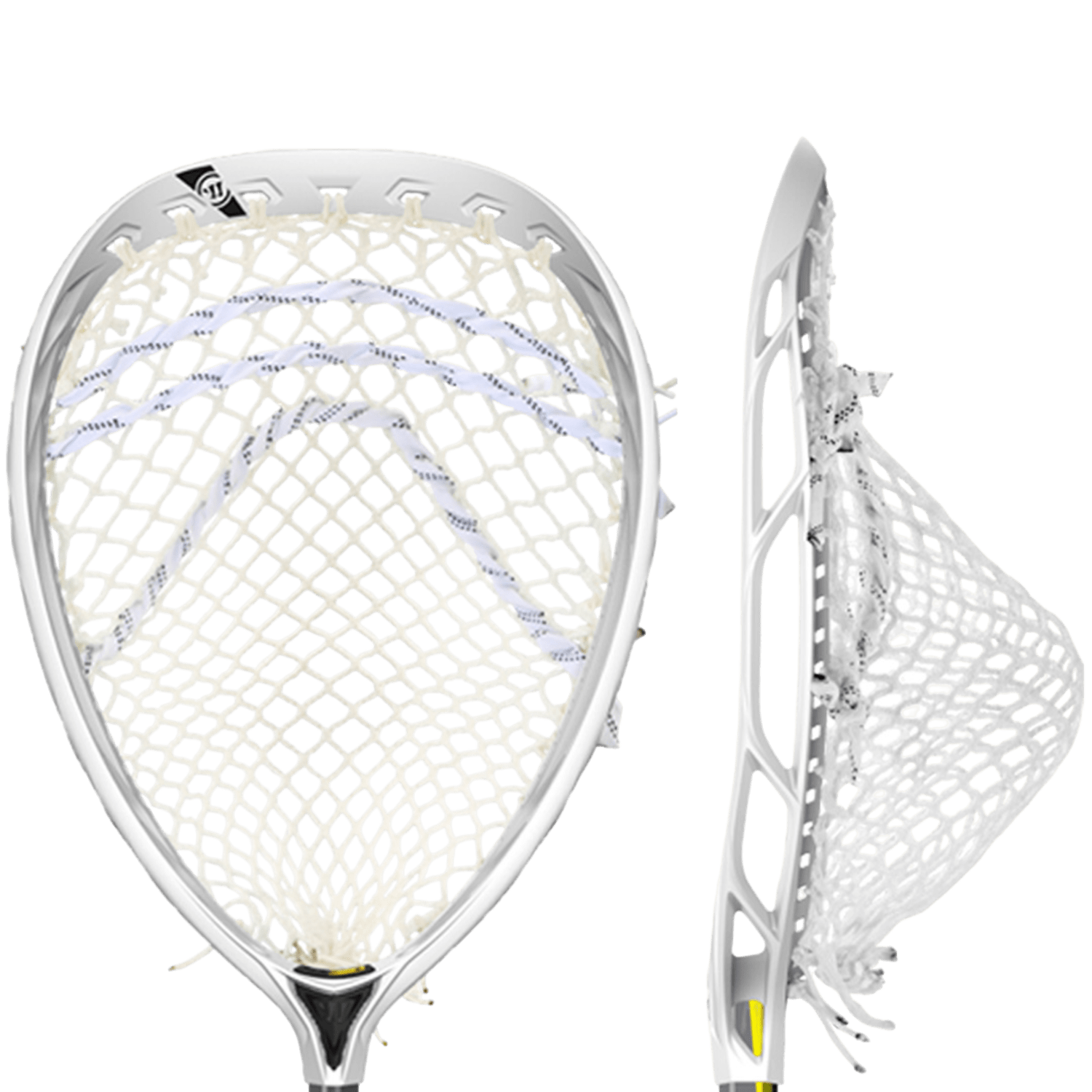 Warrior Nemesis 3 GLE Head Strung Goalie Head White Lax.com