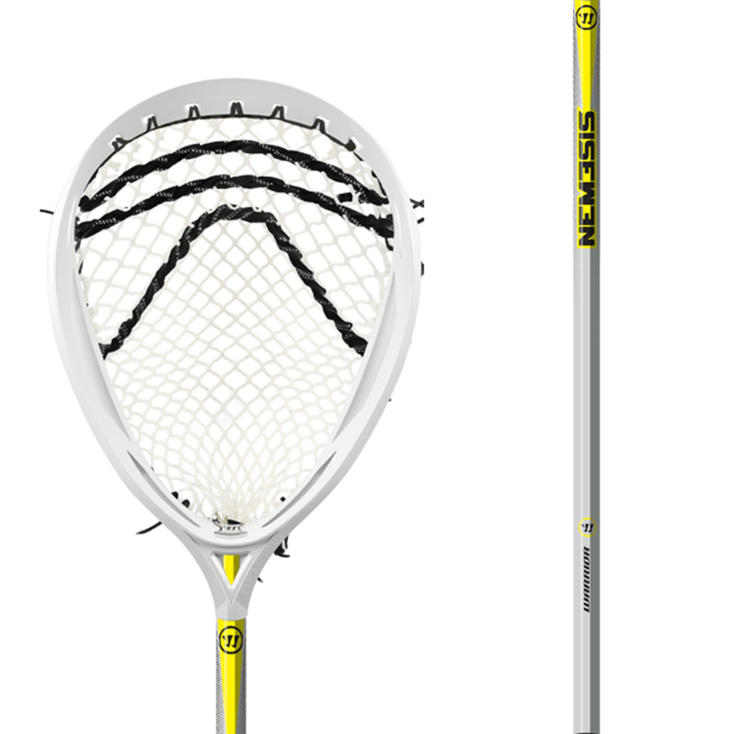 Warrior Nemesis Goalie Complete Stick Goalie Complete White Lax.com