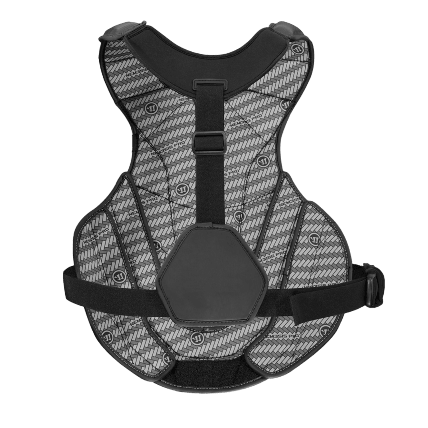 Warrior Nemesis Pro 19 Chest Pad Chest Protector Black Lax.com