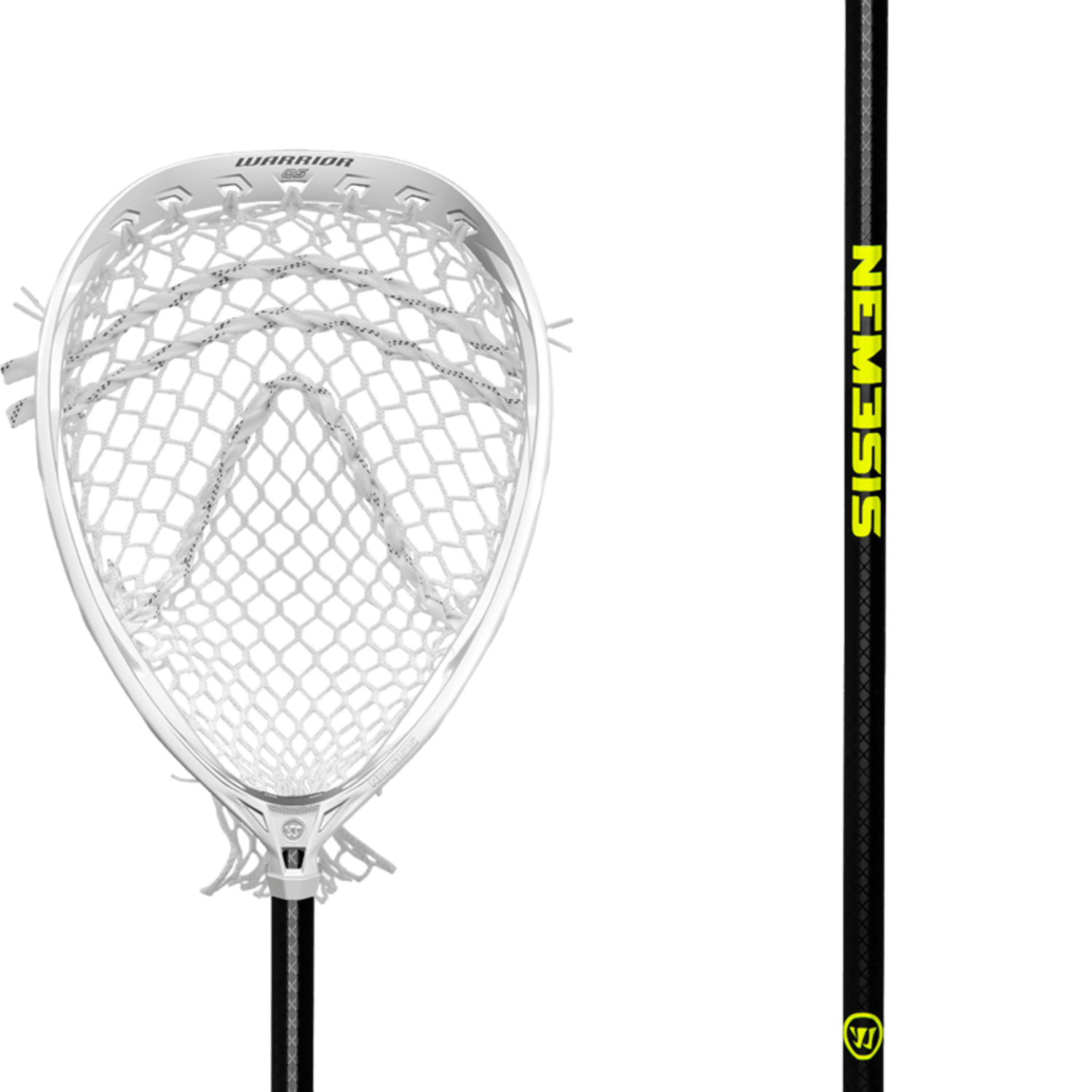 Warrior Nemesis QS Goalie Complete Stick Goalie Complete War - NQS2 - WH White Lax.com