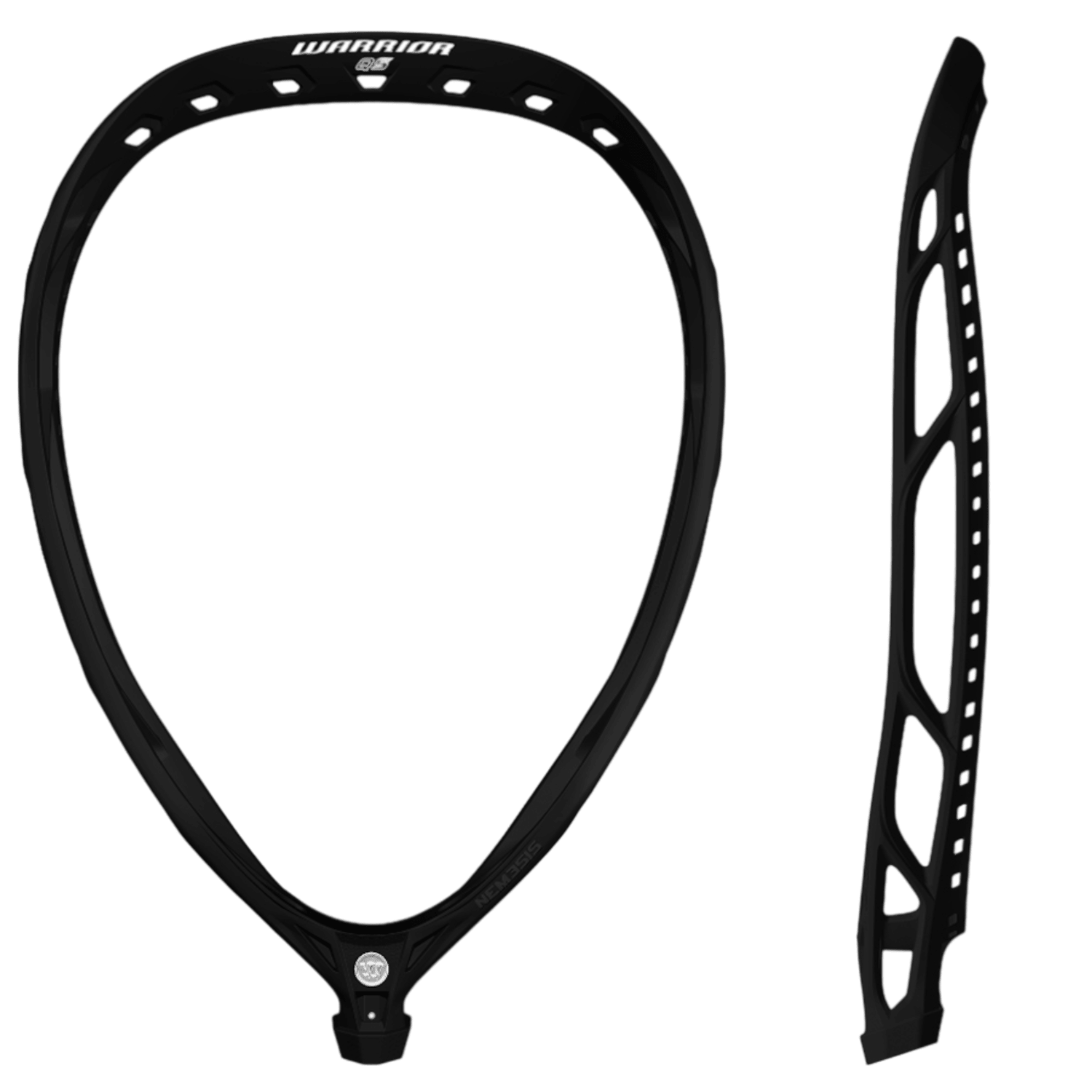 Warrior Nemesis QS Goalie Unstrung Goalie Head War - NQSUH2 - BK Black Lax.com